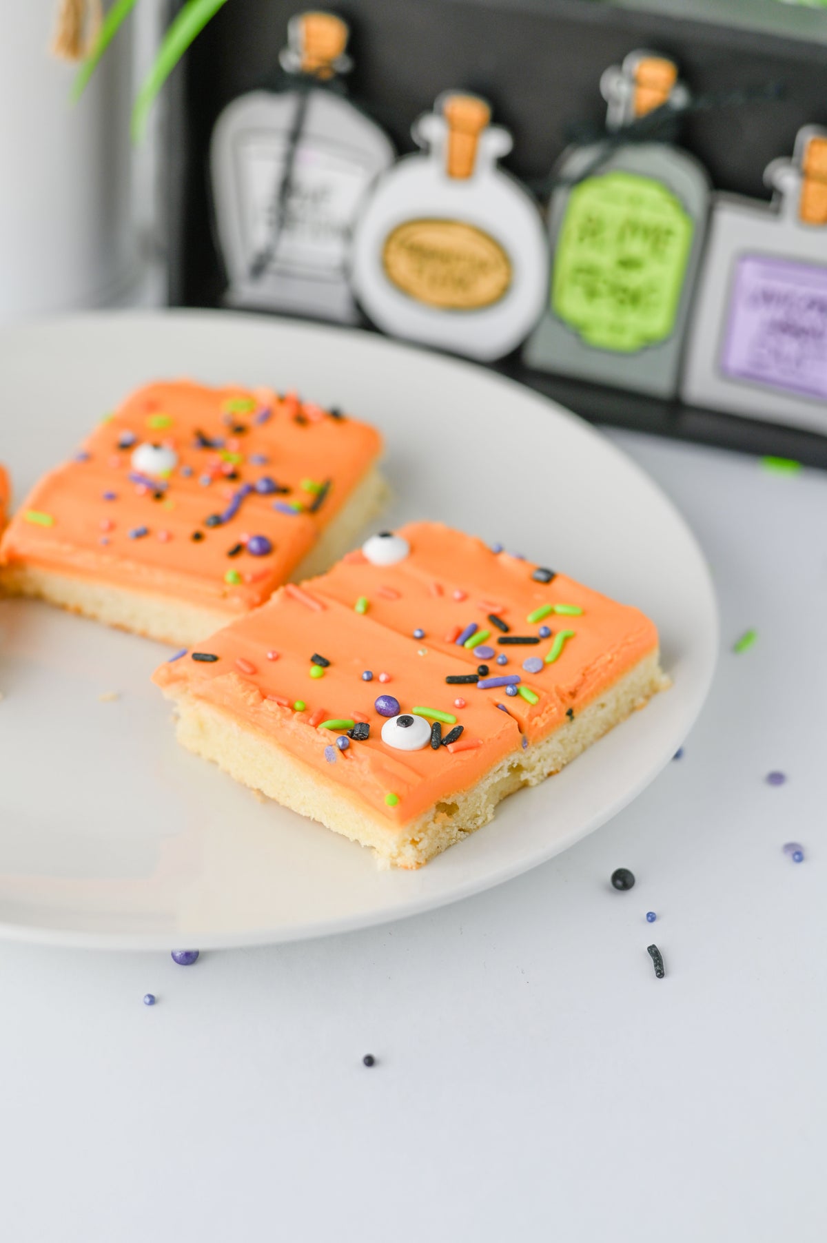 Haloween Sugar Cookie Bars