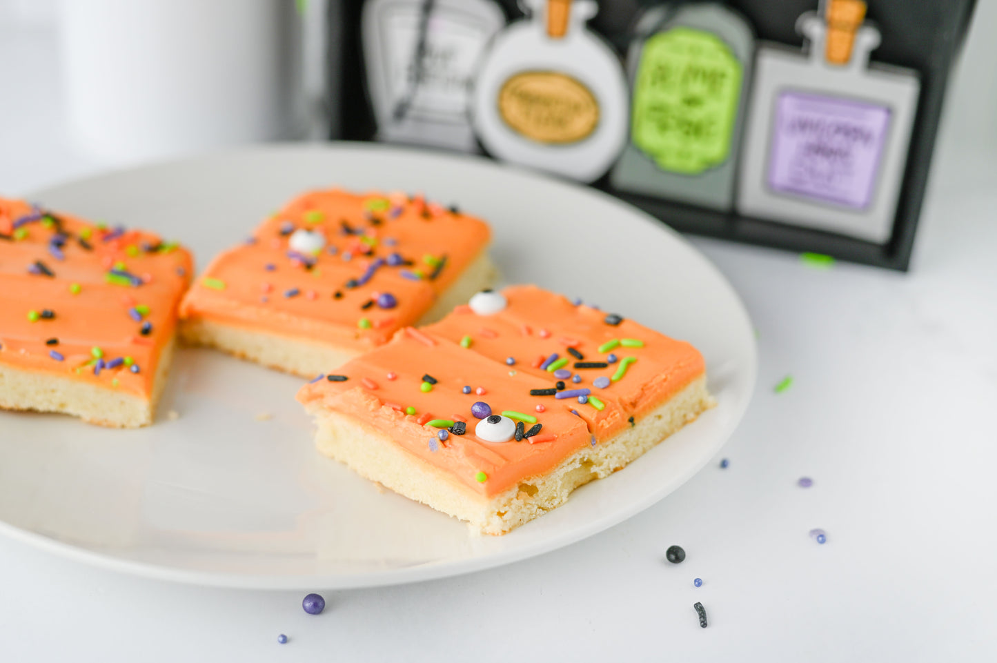 Haloween Sugar Cookie Bars