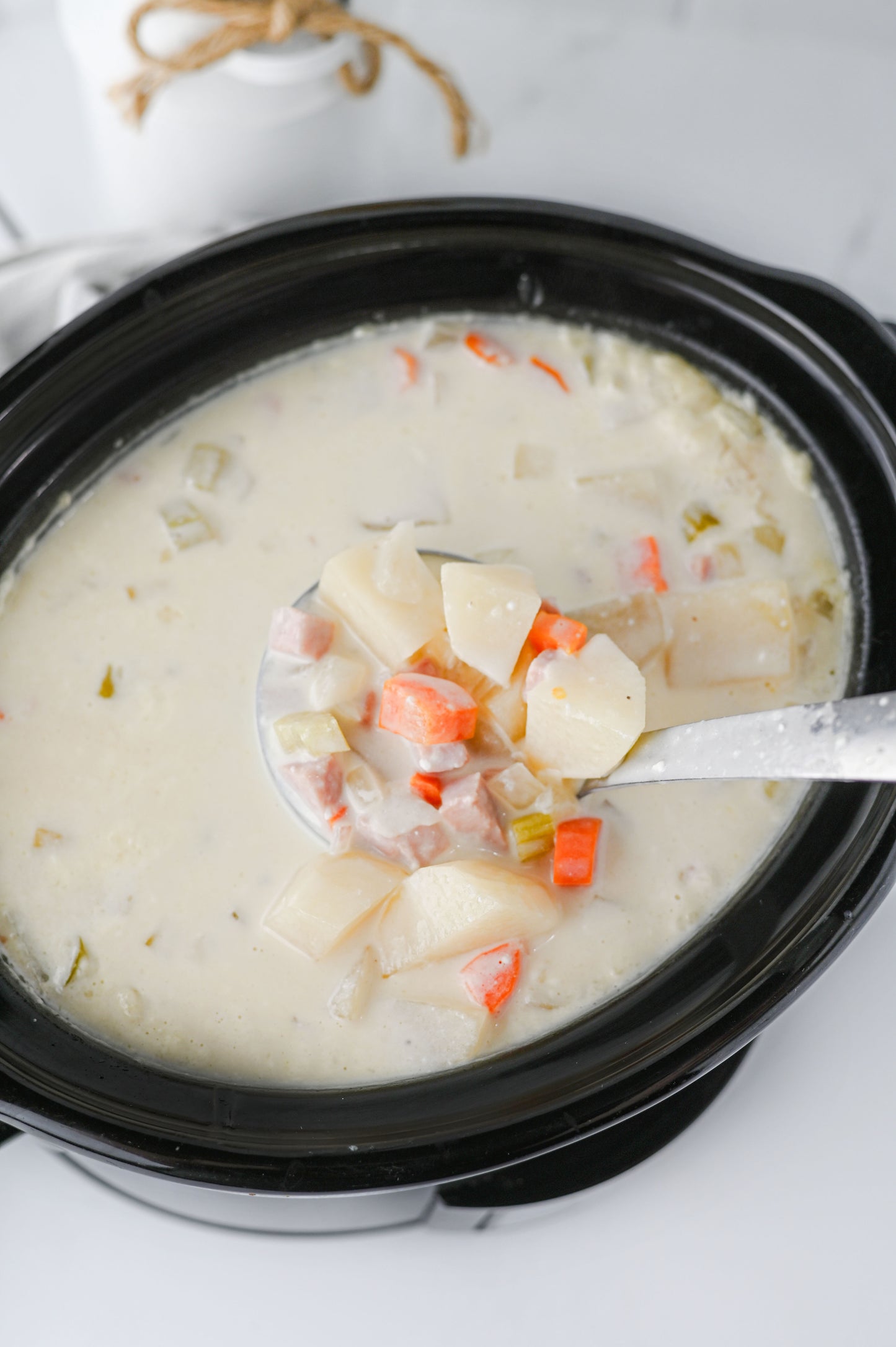 Slow Cooker Ham and Potato Soup Set #2
