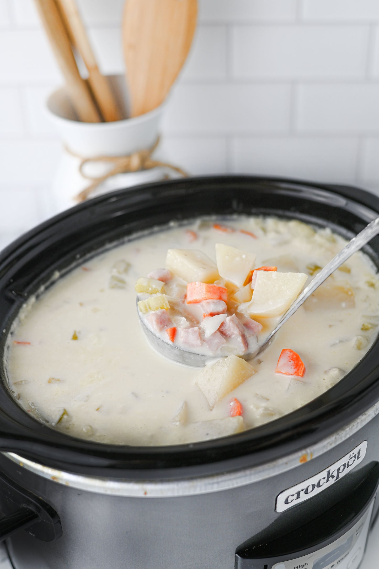Slow Cooker Ham and Potato Soup Set #2