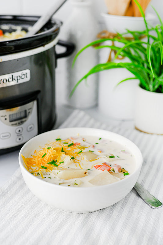 Slow Cooker Ham and Potato Soup Set #2