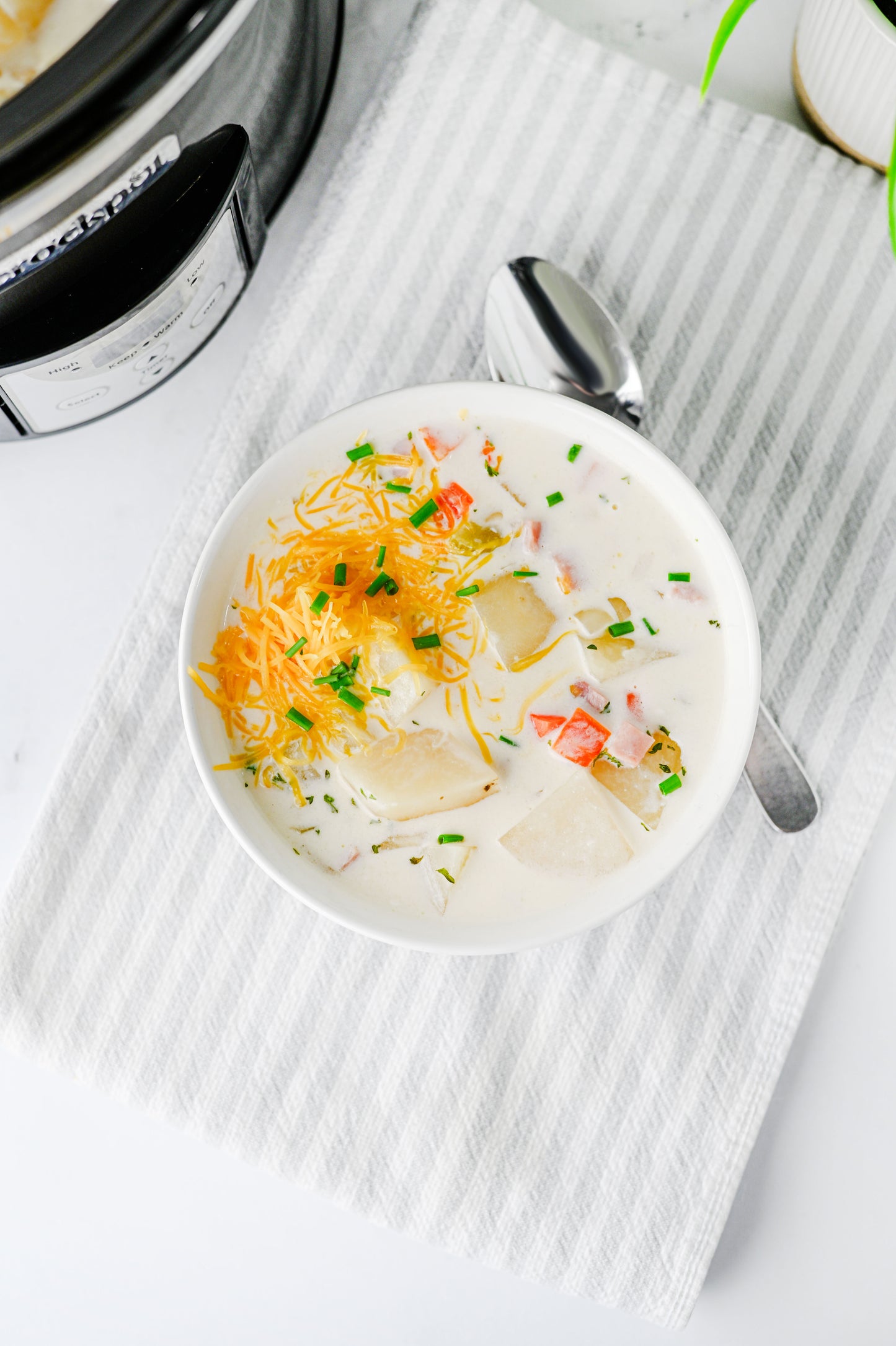 Slow Cooker Ham and Potato Soup Set #2