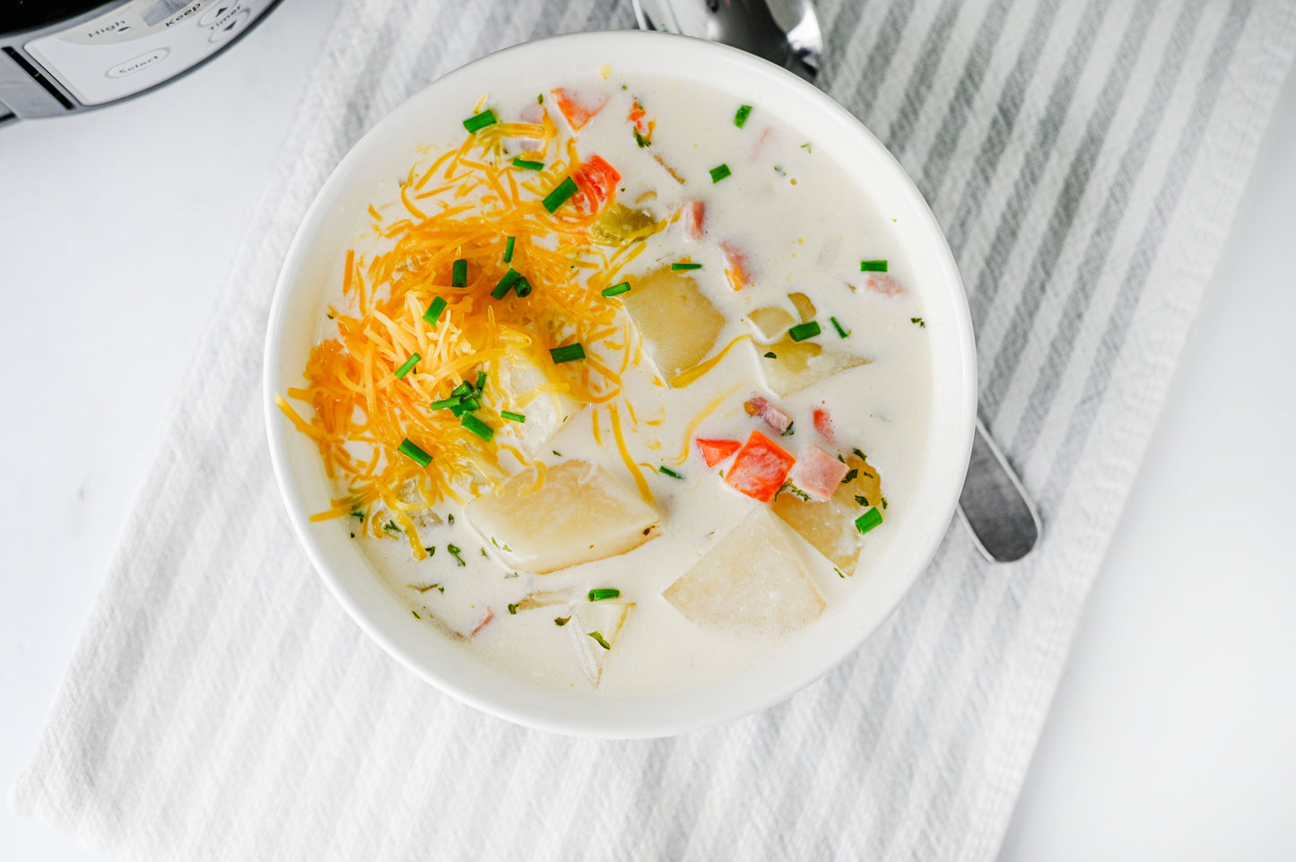 Slow Cooker Ham and Potato Soup Set #2