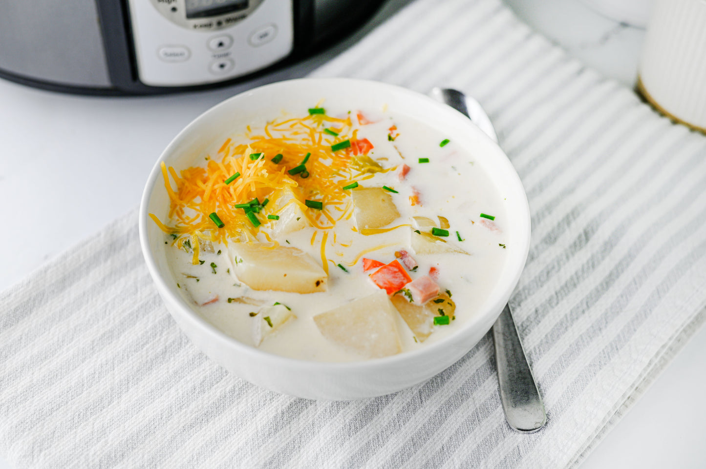 Slow Cooker Ham and Potato Soup Set #2