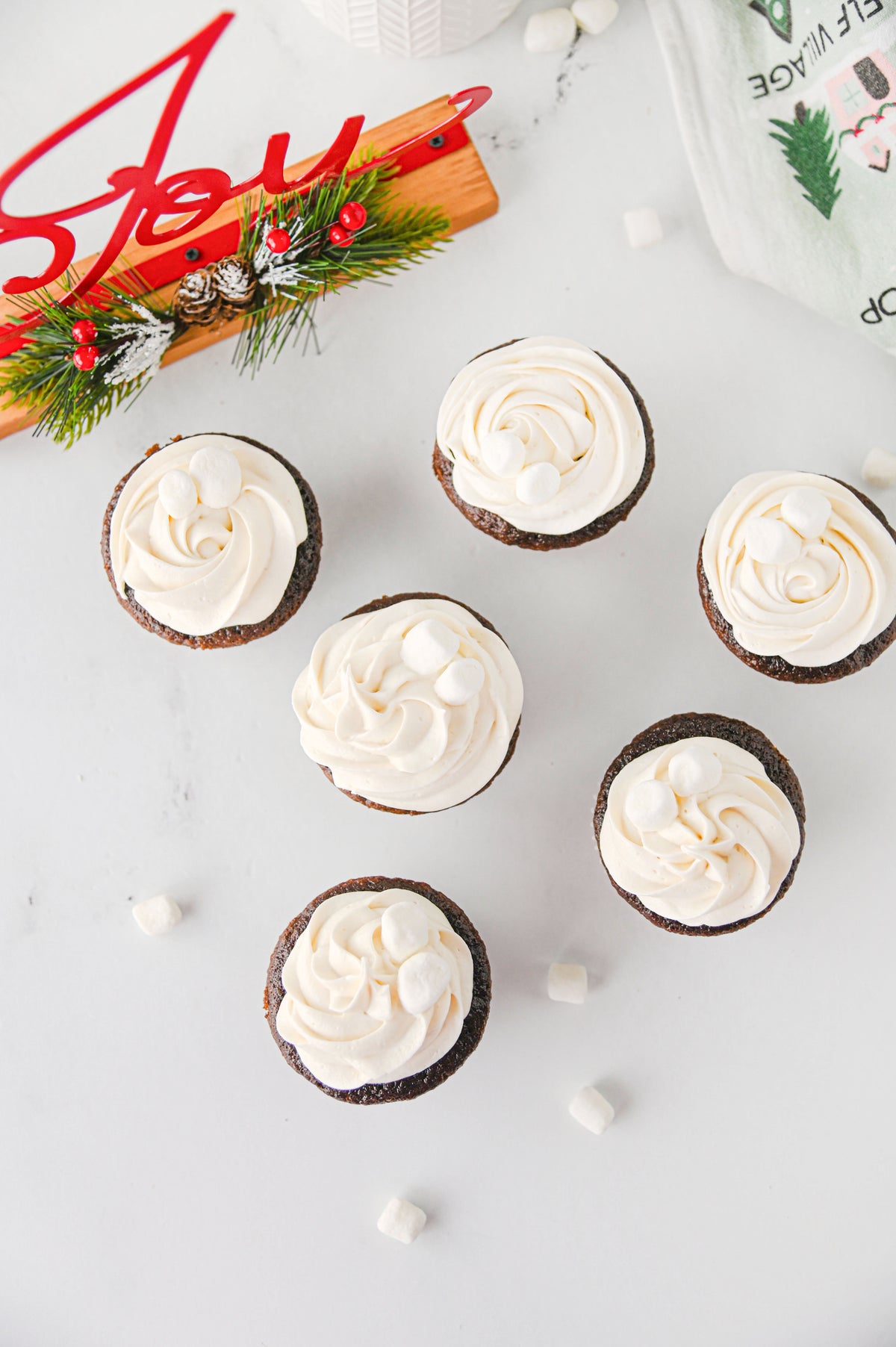 Hot Chocolate Cupcakes Set #2
