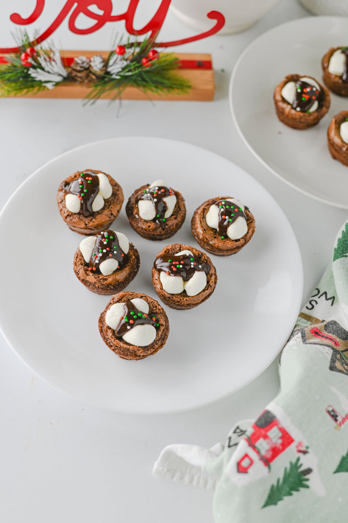 Hot Cocoa Brownie Bites Set #2