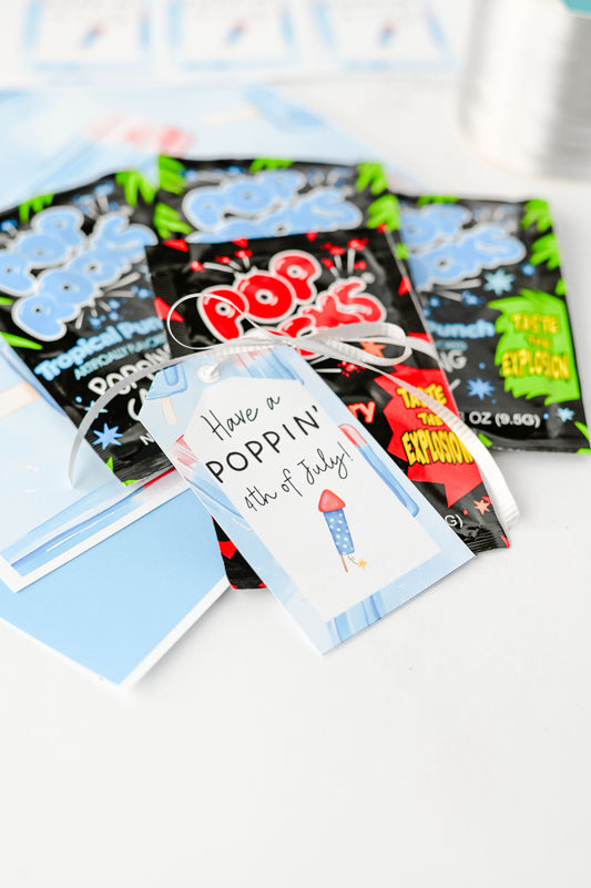 Poppin' 4th of July Printable Tag Set #2