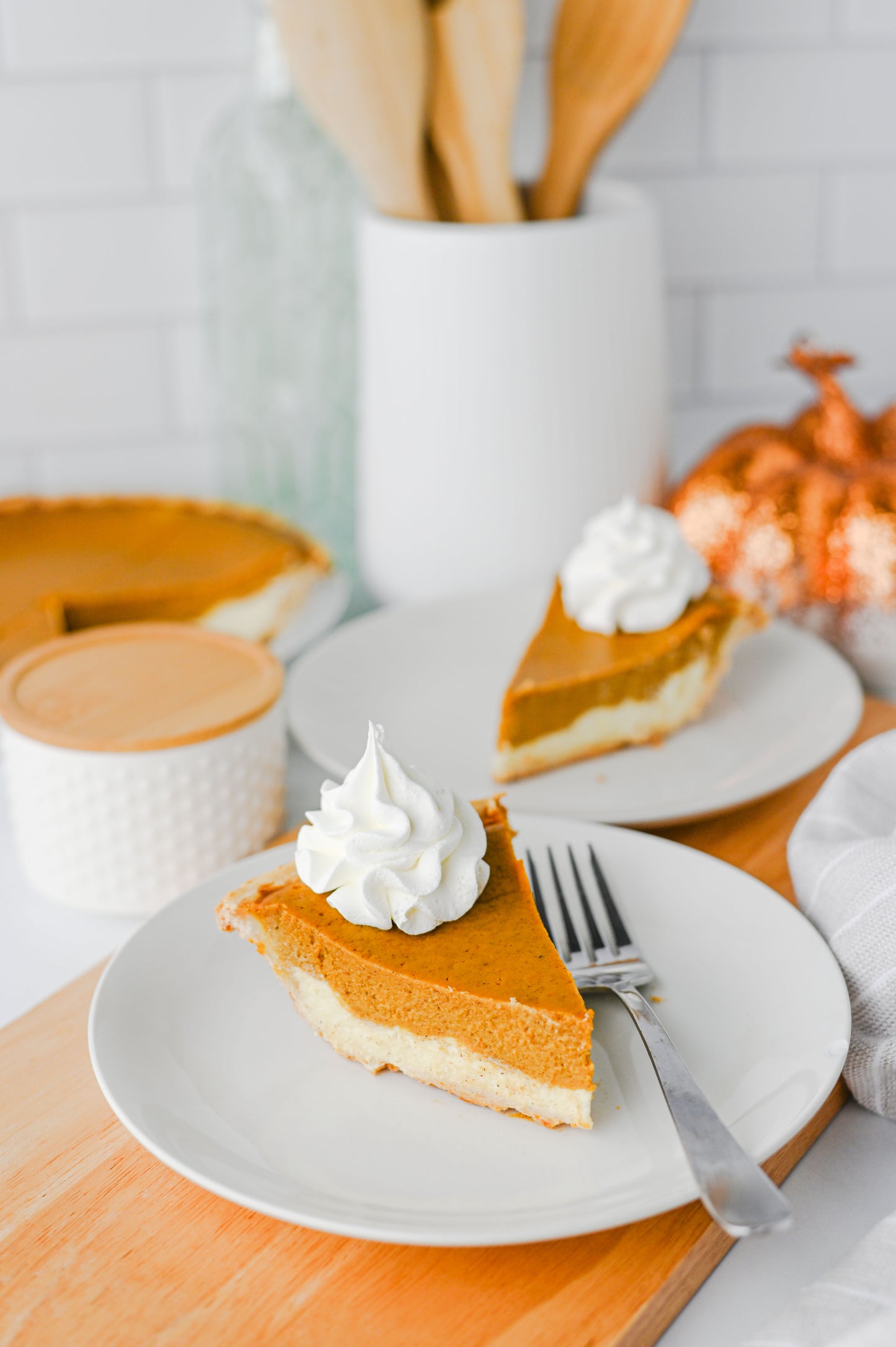 Pumpkin Cheesecake Pie Set #2
