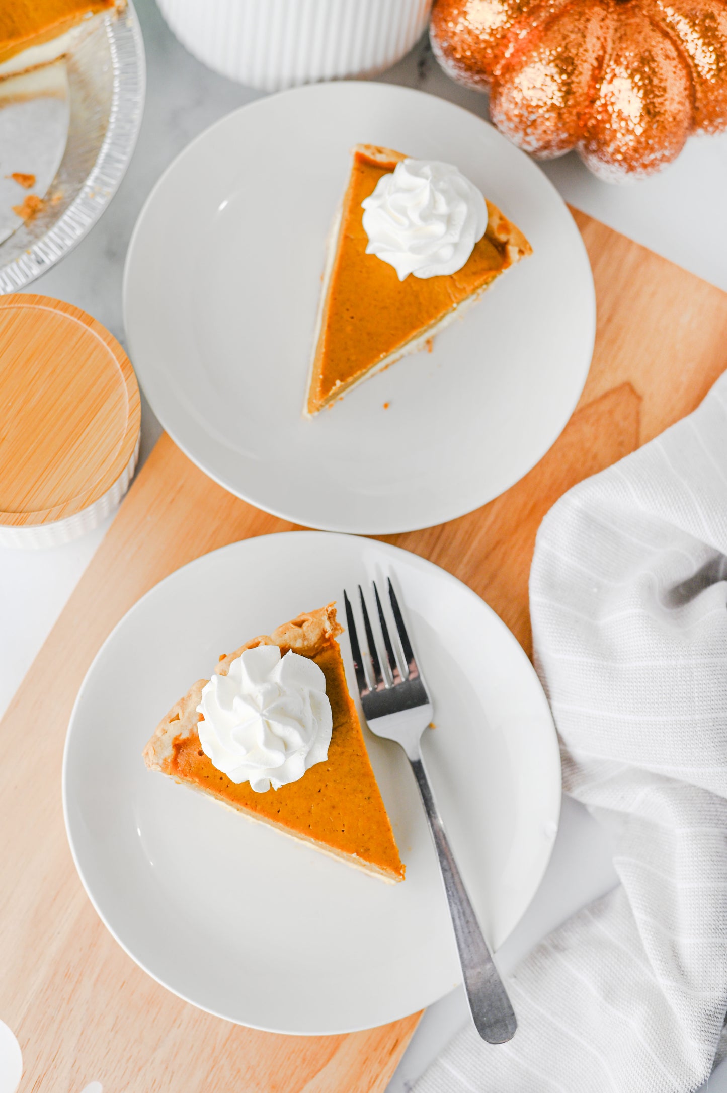 Pumpkin Cheesecake Pie Set #2