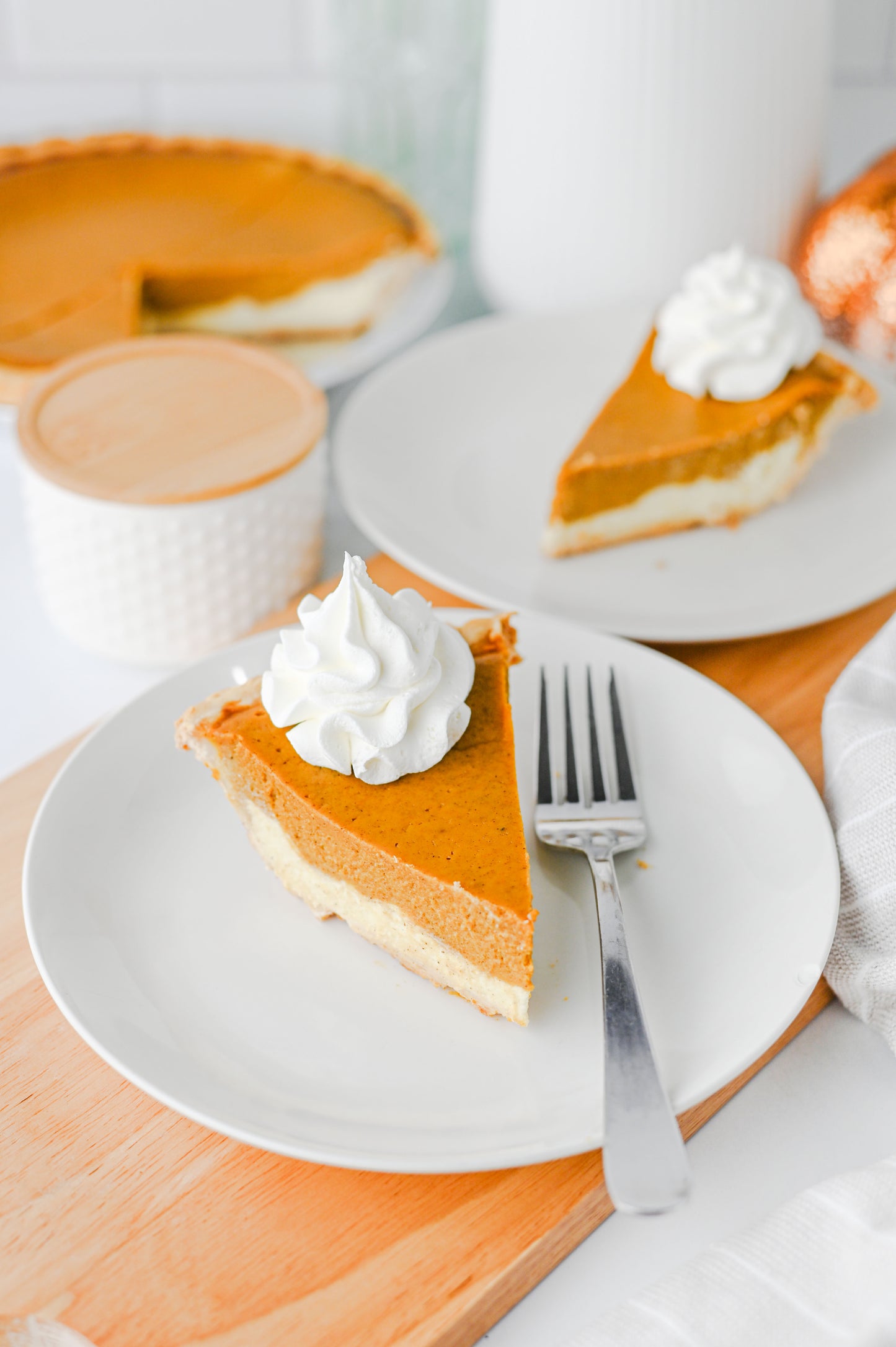 Pumpkin Cheesecake Pie Set #2