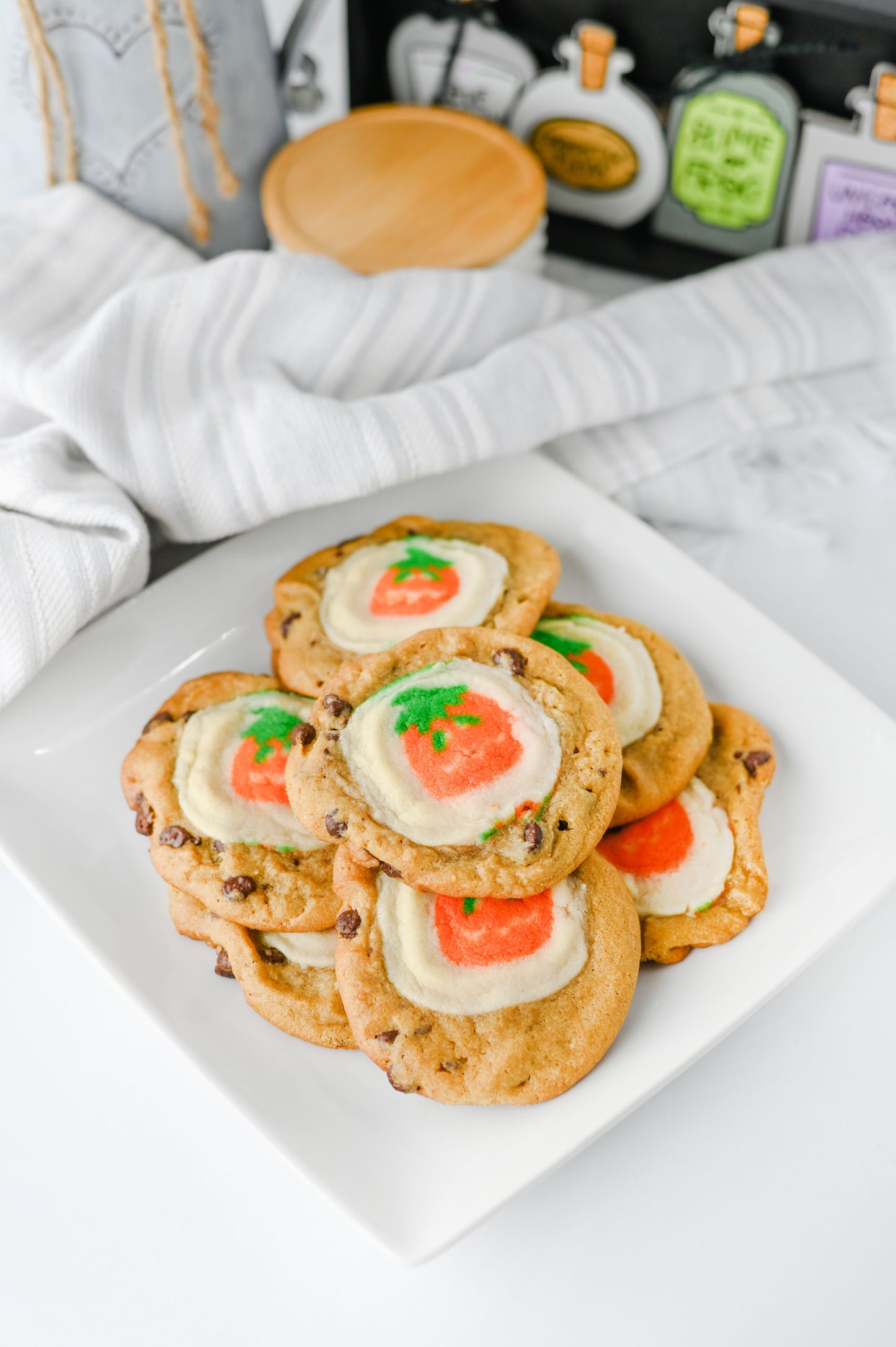 Pillsbury Pumpkin Shaped/Chocolate Chip Cookies Set #2