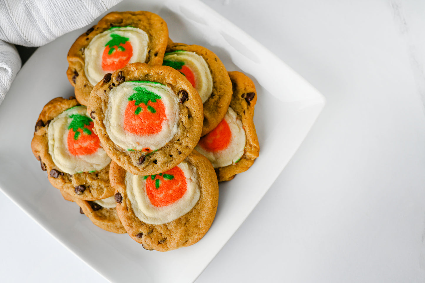 Pillsbury Pumpkin Shaped/Chocolate Chip Cookies Set #2