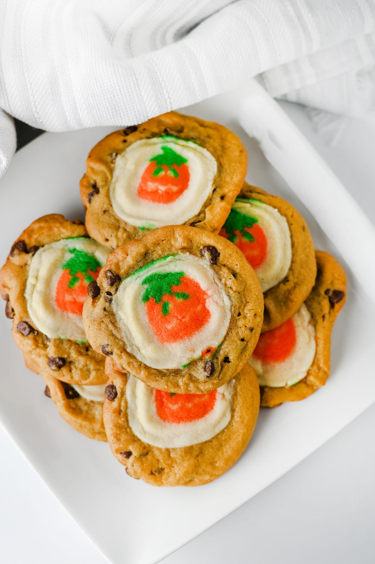 Pillsbury Pumpkin Shaped/Chocolate Chip Cookies Set #2