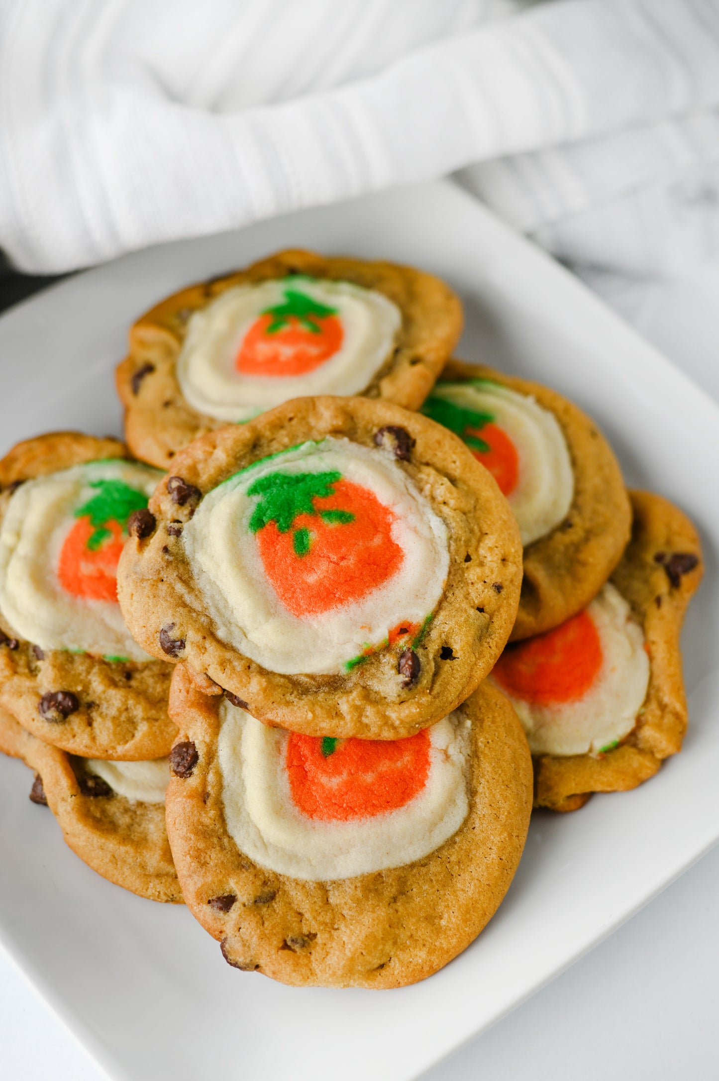 Pillsbury Pumpkin Shaped/Chocolate Chip Cookies Set #2