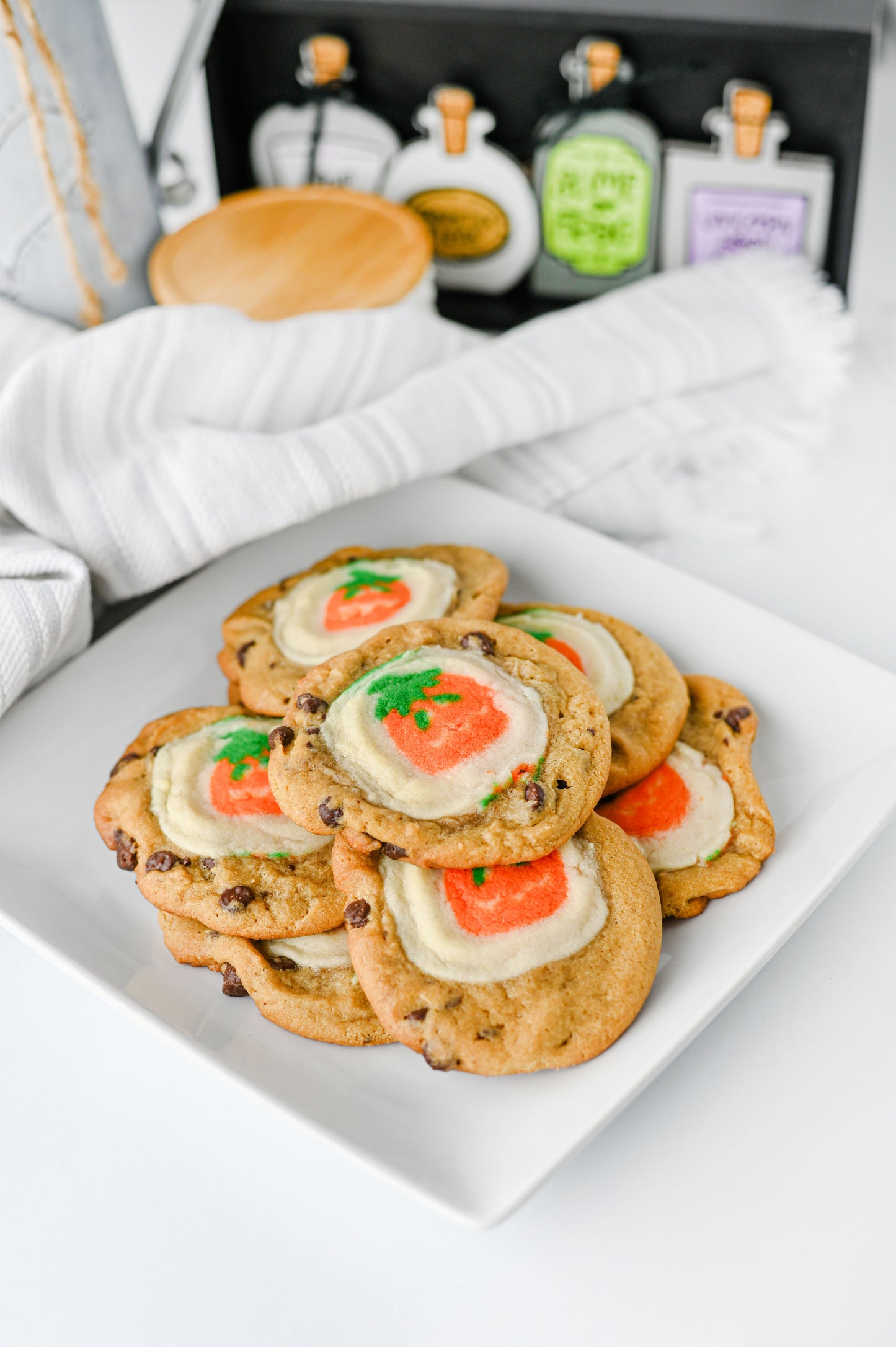 Pillsbury Pumpkin Shaped/Chocolate Chip Cookies Set #2