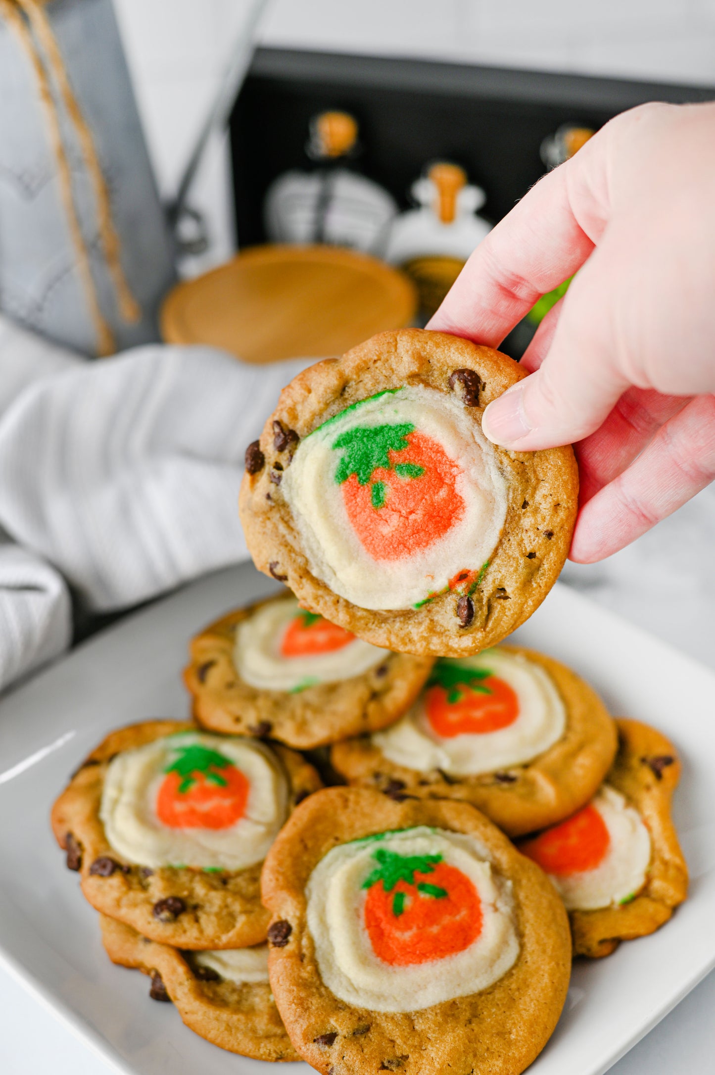 Pillsbury Pumpkin Shaped/Chocolate Chip Cookies Set #2