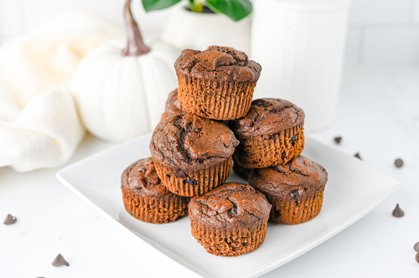 Pumpkin Chocolate Muffins Set #2