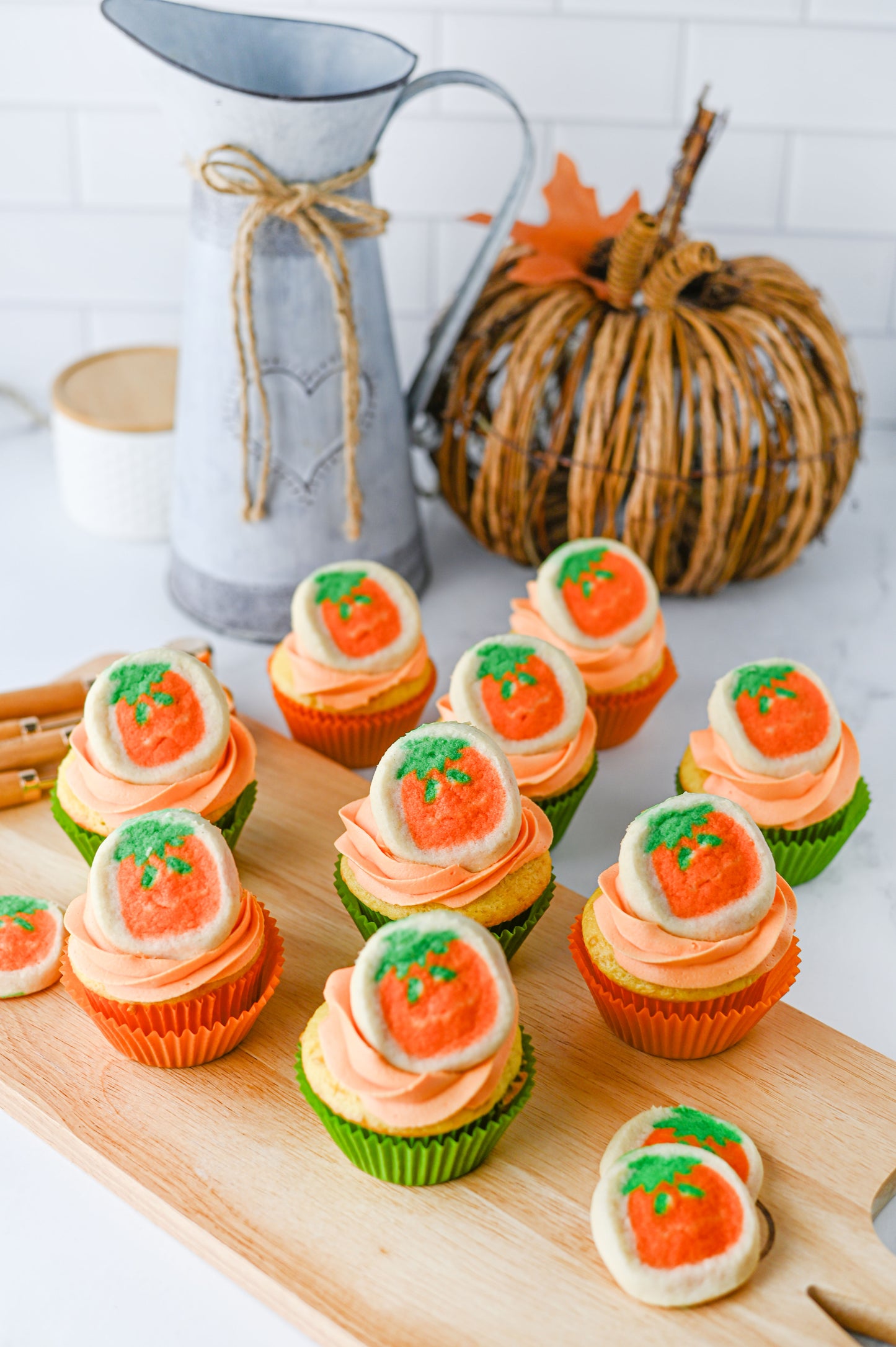 Pumpkin Cookie Cupcakes