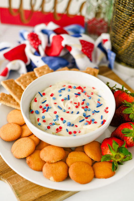 Red White and Blue Cheesecake Dip Set #2
