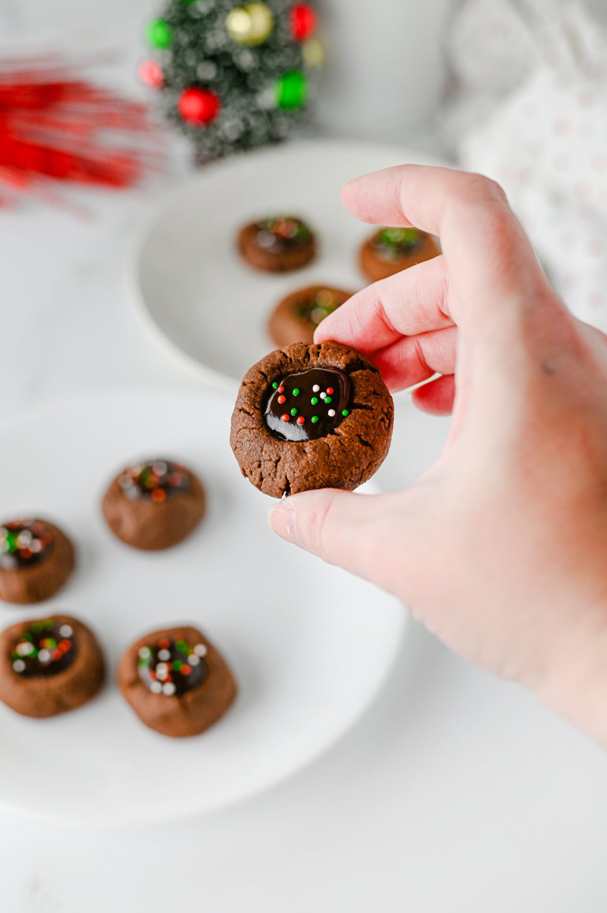 Chocolate Thumbprint Cookies Set #2