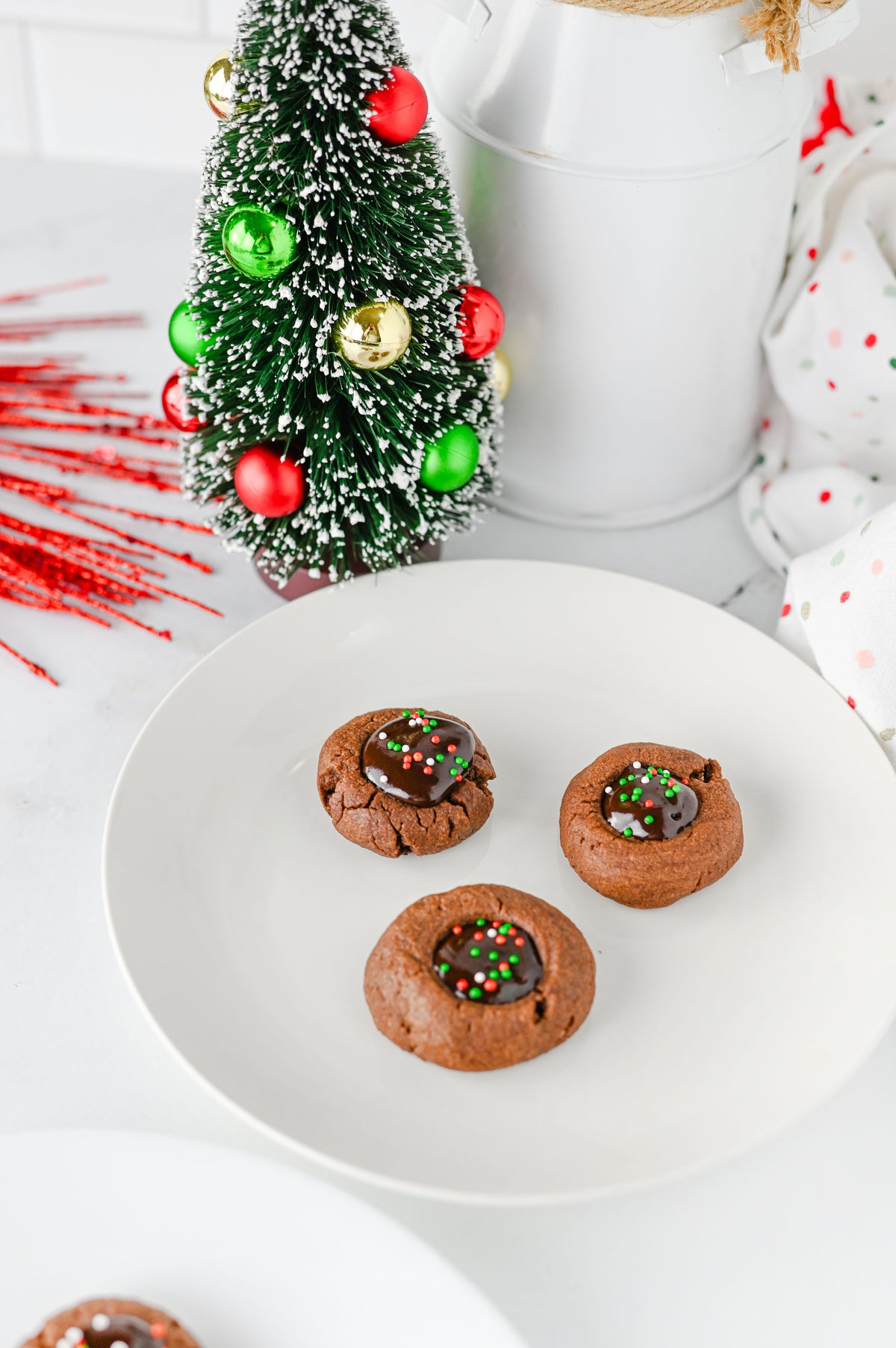 Chocolate Thumbprint Cookies Set #2