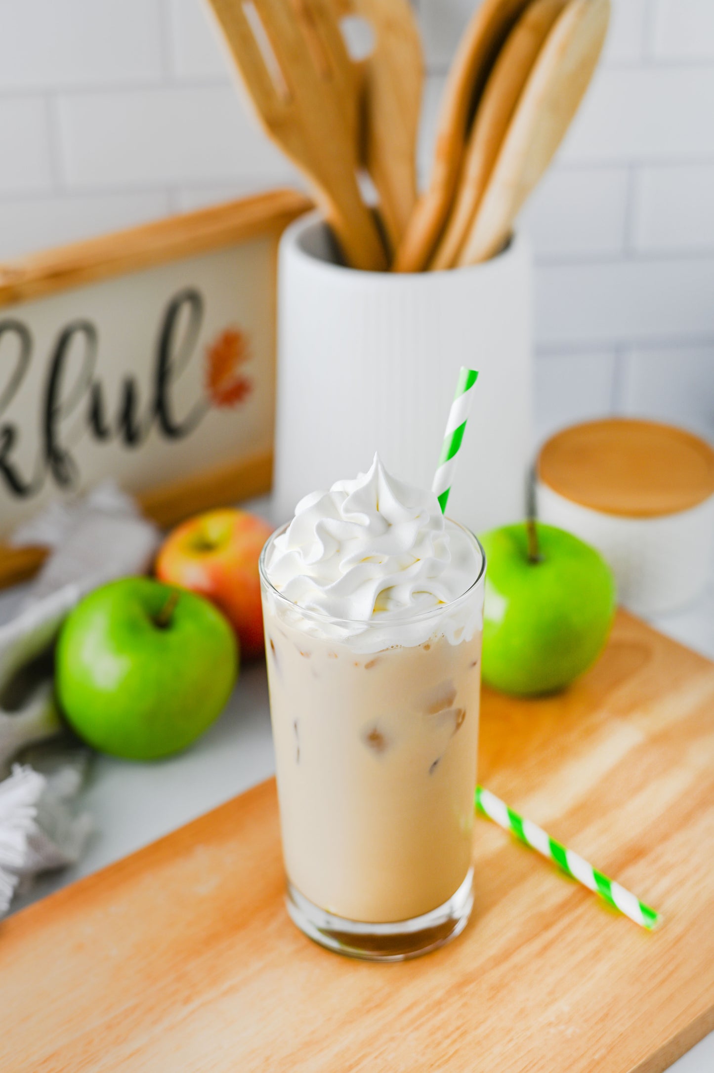Iced Caramel Apple Cream Latte Set #3