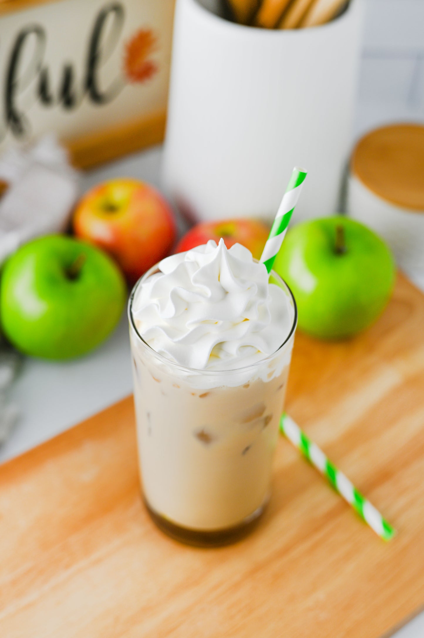 Iced Caramel Apple Cream Latte Set #3