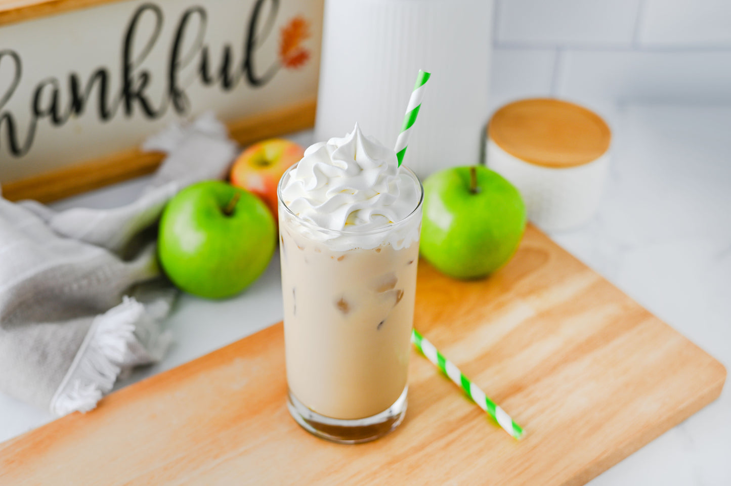 Iced Caramel Apple Cream Latte Set #3
