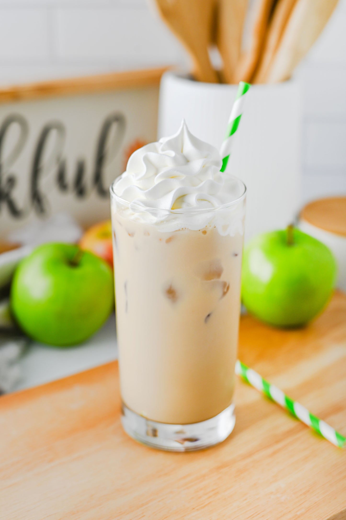 Iced Caramel Apple Cream Latte Set #3