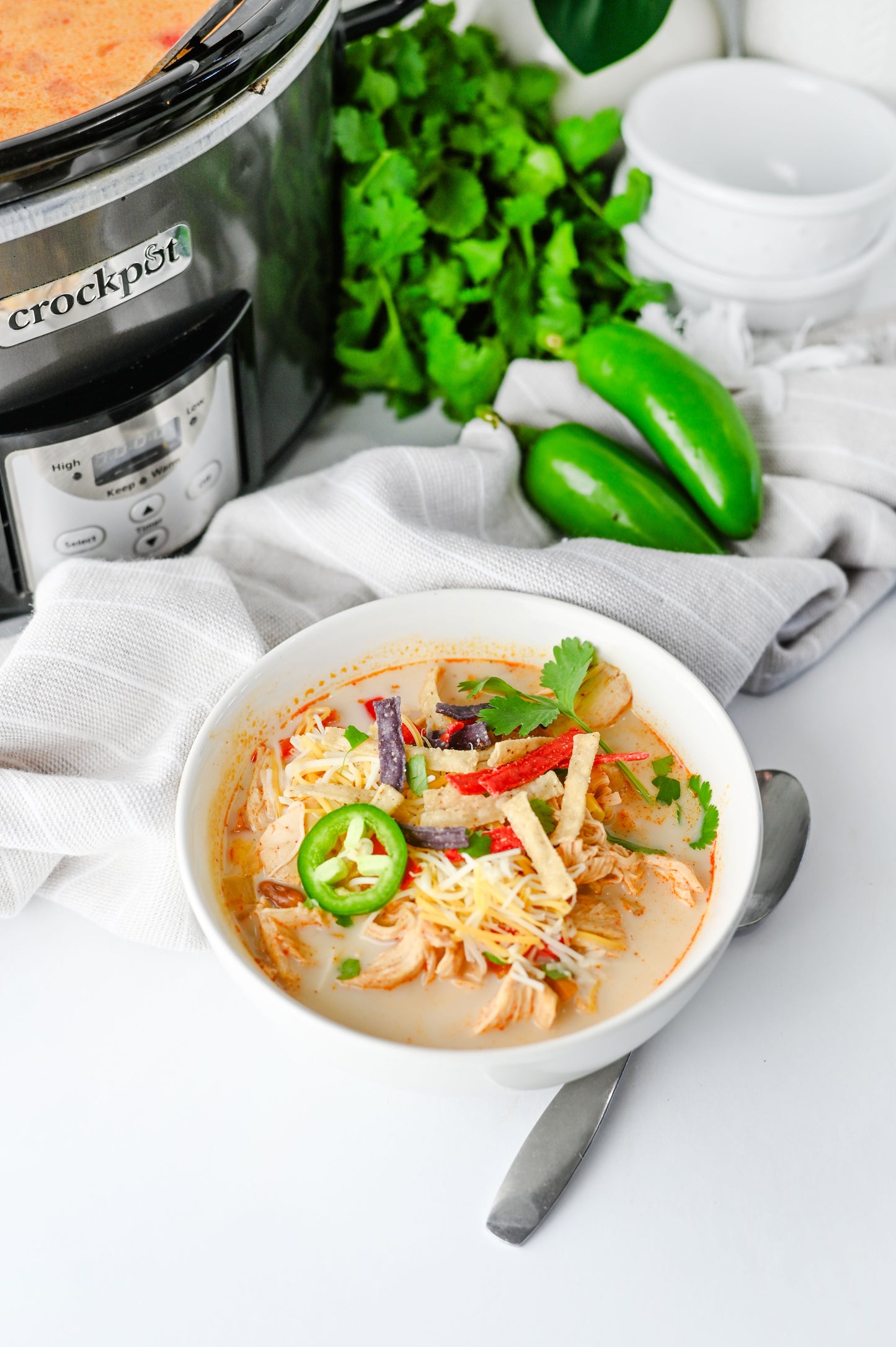 Slow Cooker Chicken Tortilla Soup Set #3