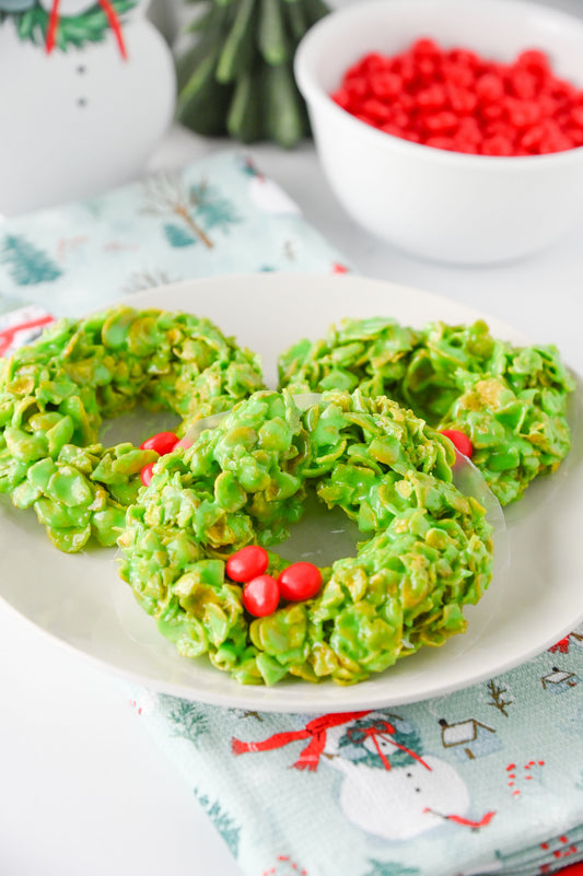 Cornflake Christmas Wreaths Set #3