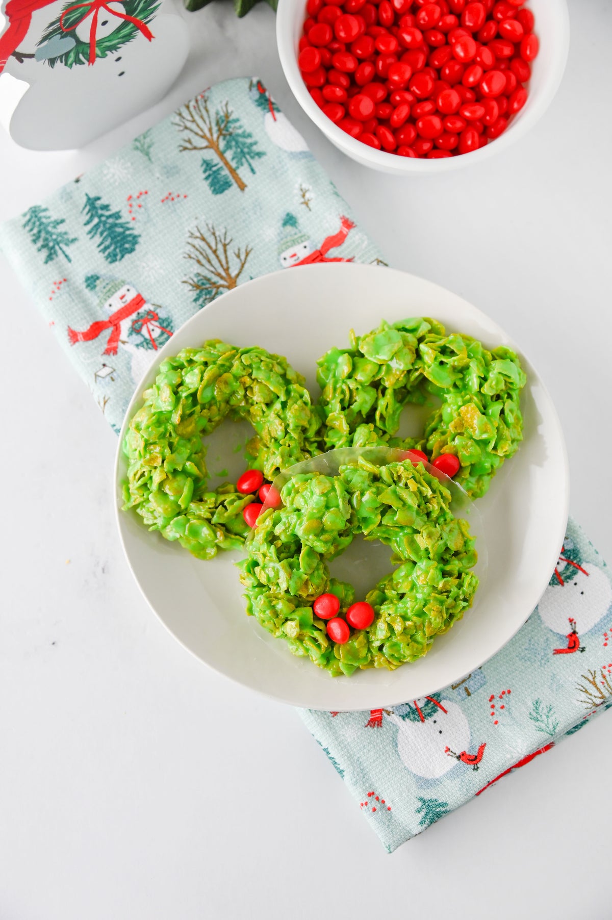 Cornflake Christmas Wreaths Set #3