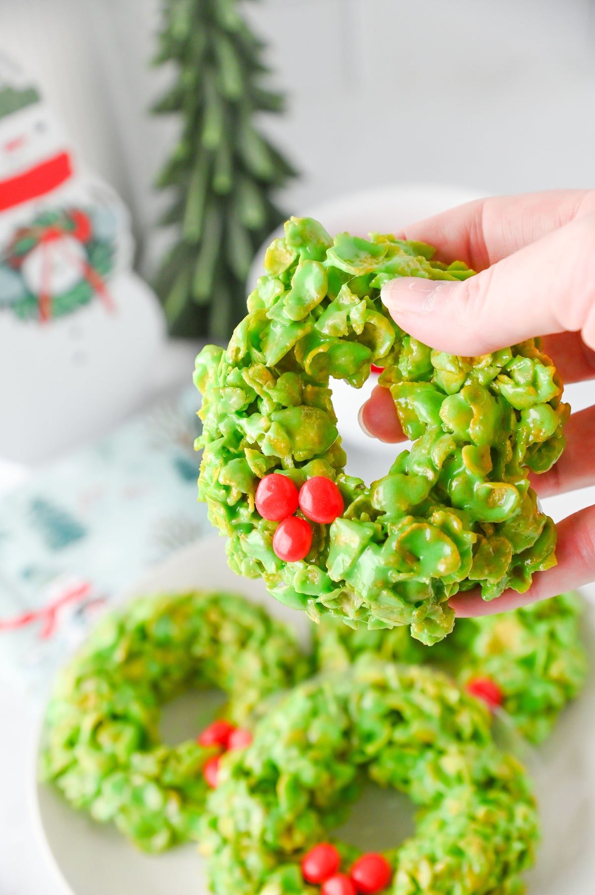 Cornflake Christmas Wreaths Set #3