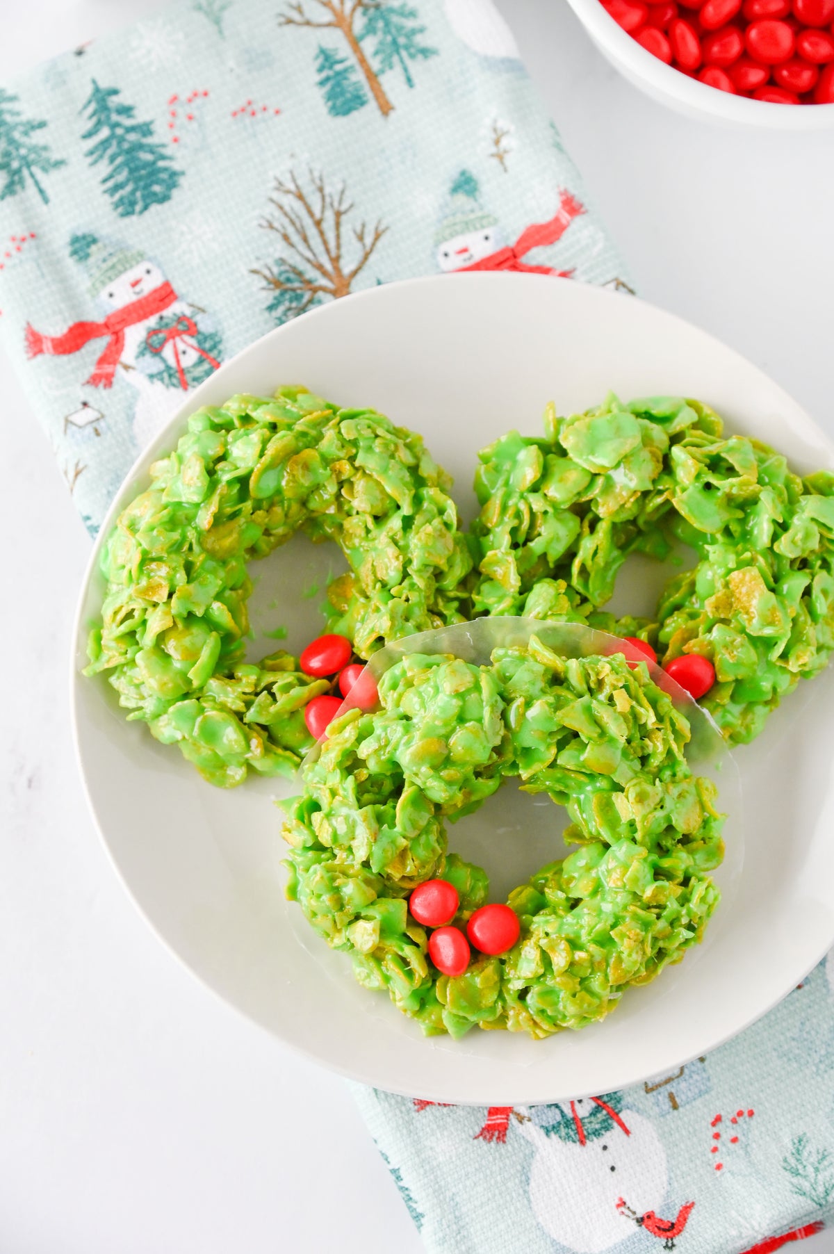Cornflake Christmas Wreaths Set #3