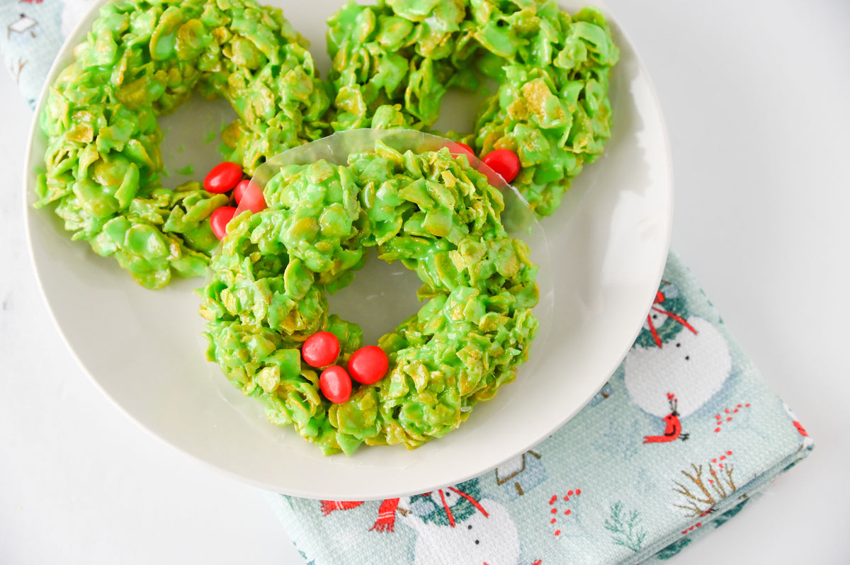 Cornflake Christmas Wreaths Set #3
