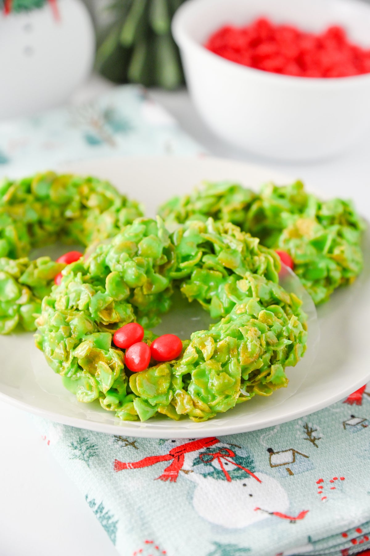 Cornflake Christmas Wreaths Set #3