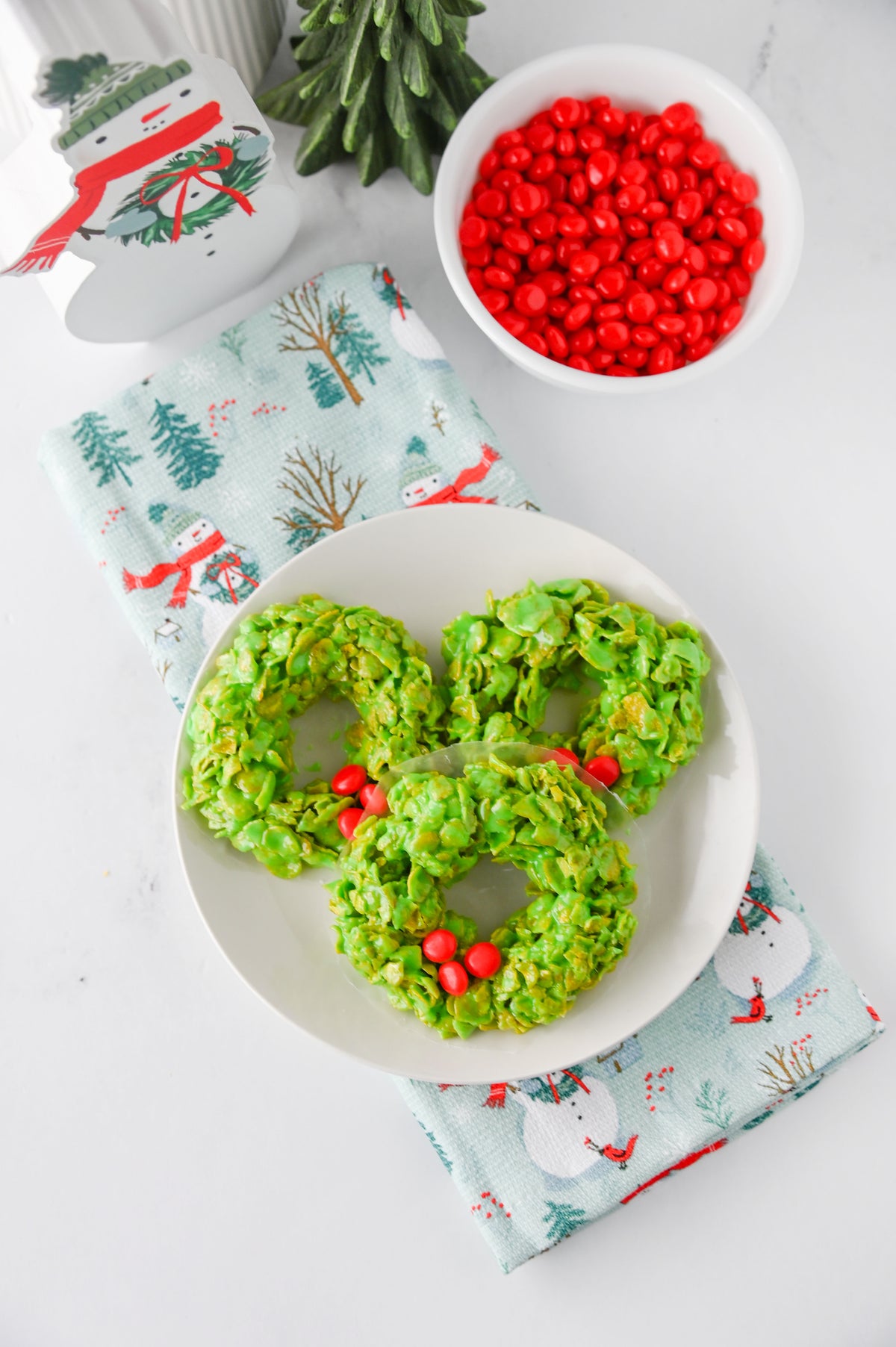 Cornflake Christmas Wreaths Set #3