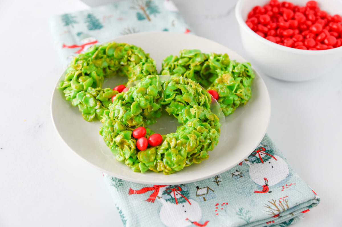 Cornflake Christmas Wreaths Set #3