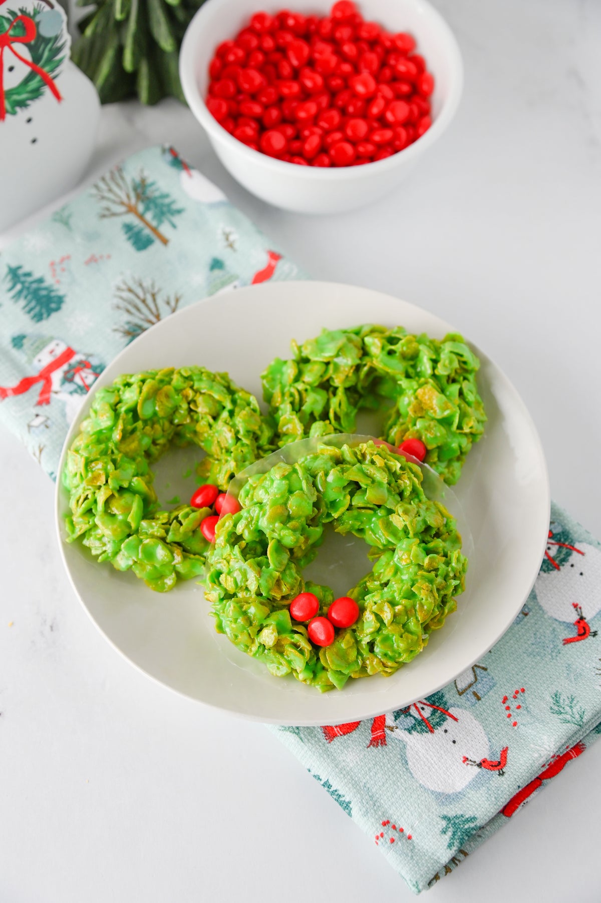 Cornflake Christmas Wreaths Set #3