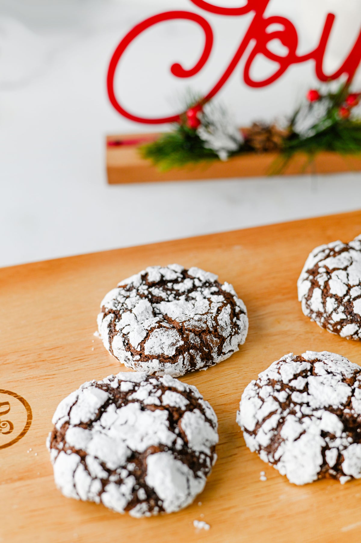 Chocolate Crinkle Cookies Set #3