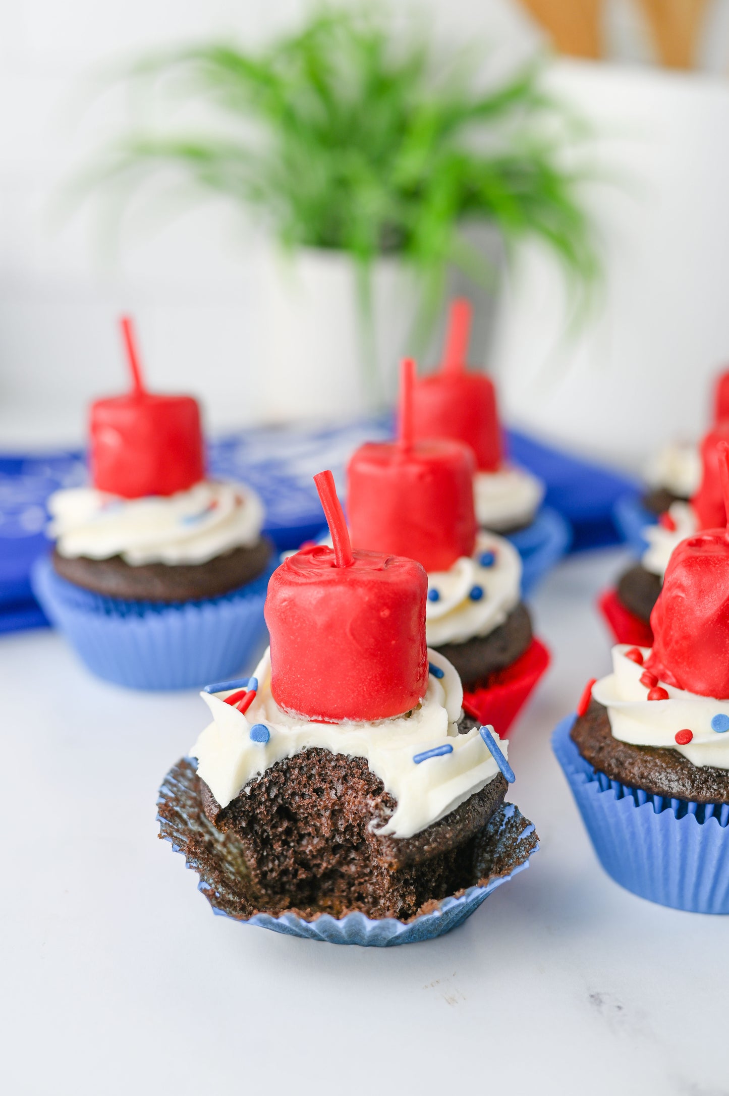 Fire Cracker Cupcakes Set #3