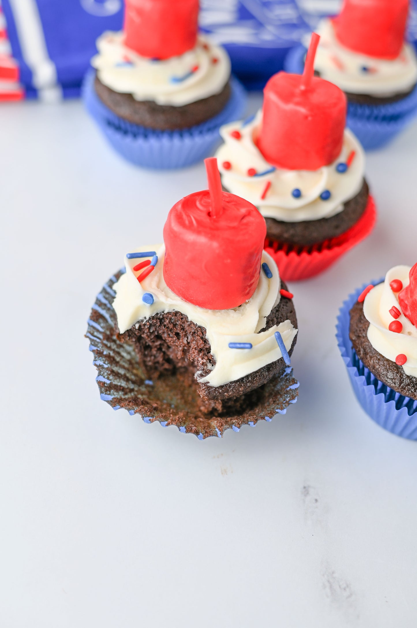 Fire Cracker Cupcakes Set #3