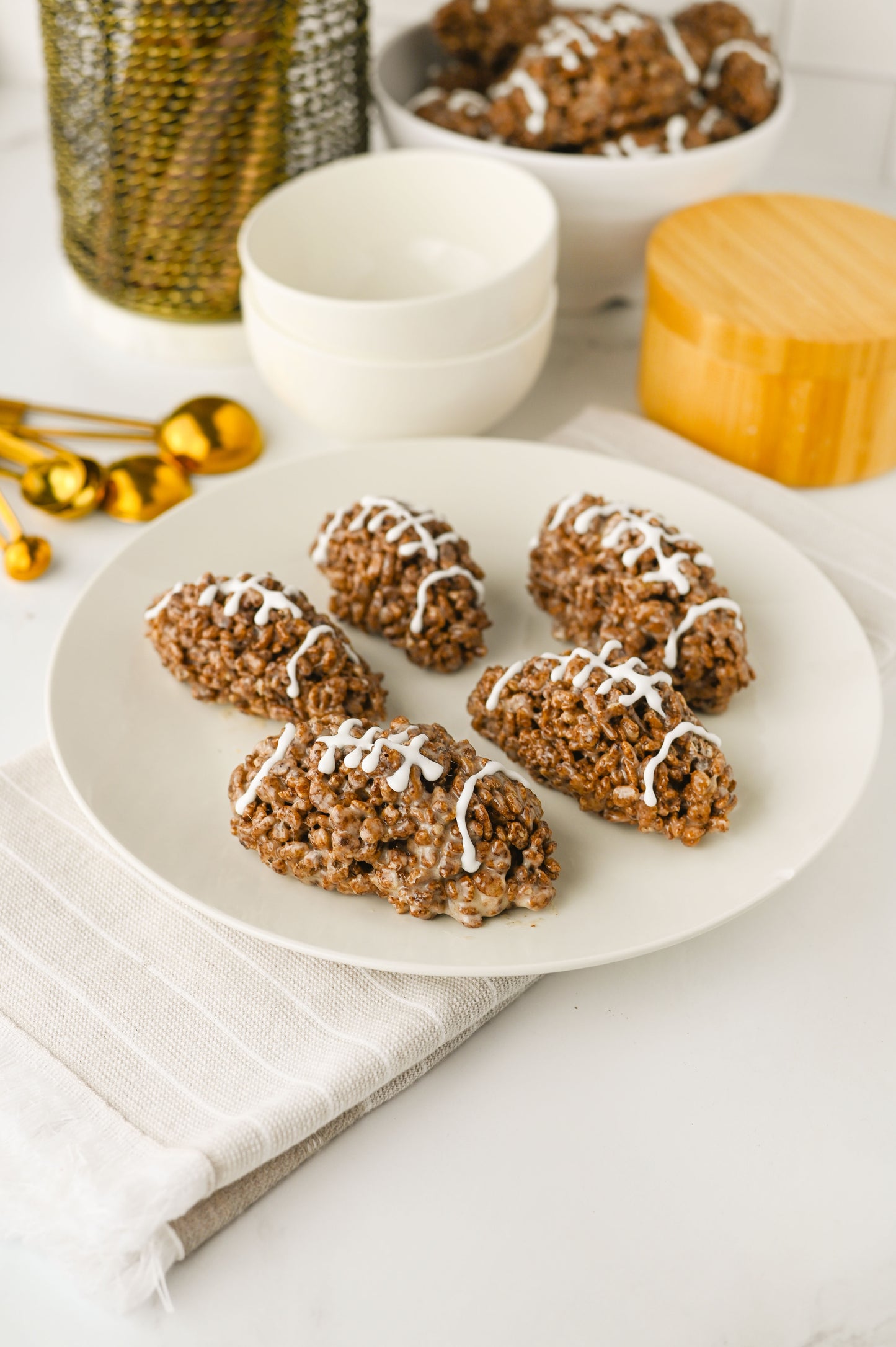 Football Rice Krispie Treats Set #3