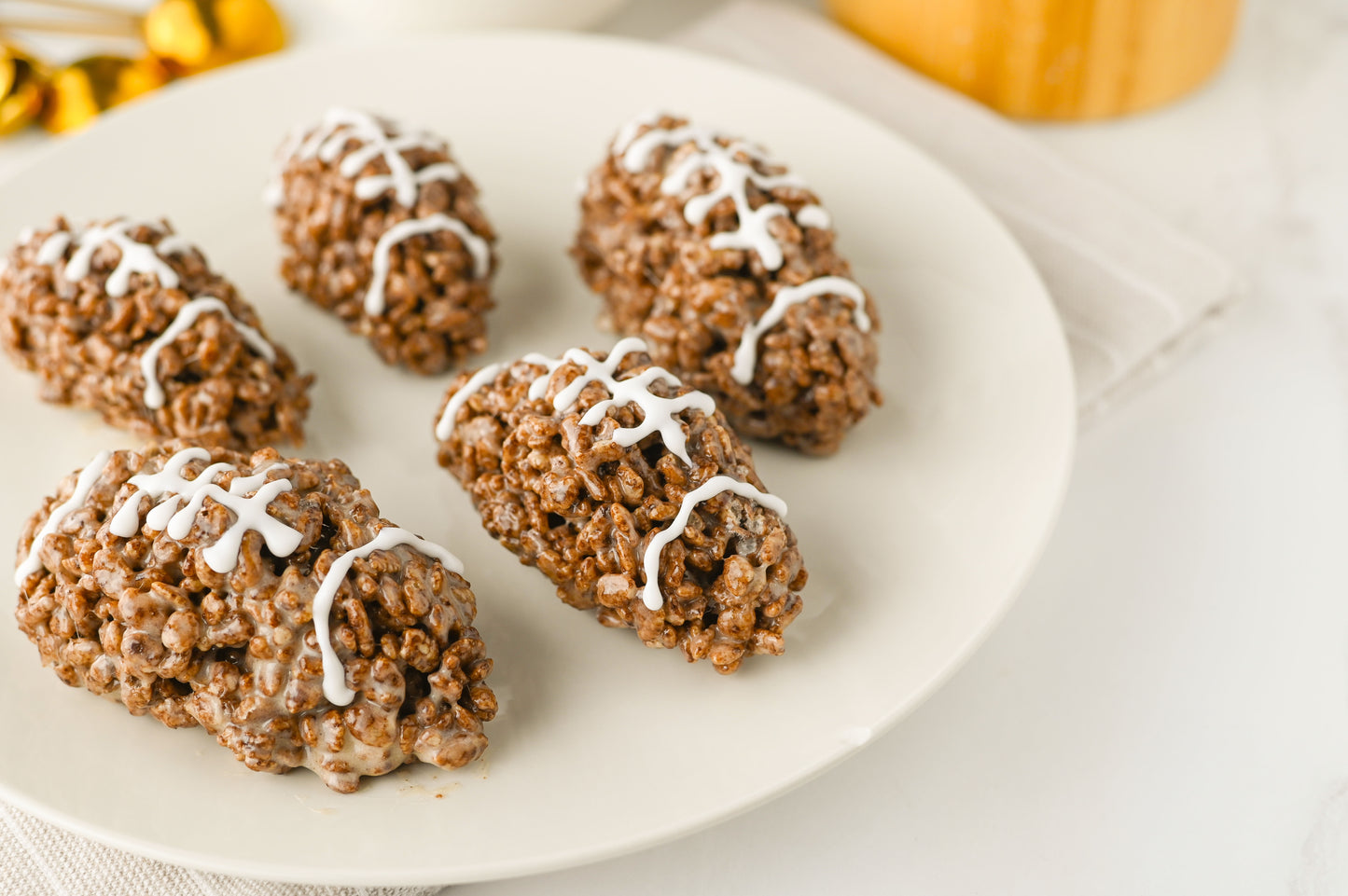 Football Rice Krispie Treats Set #3