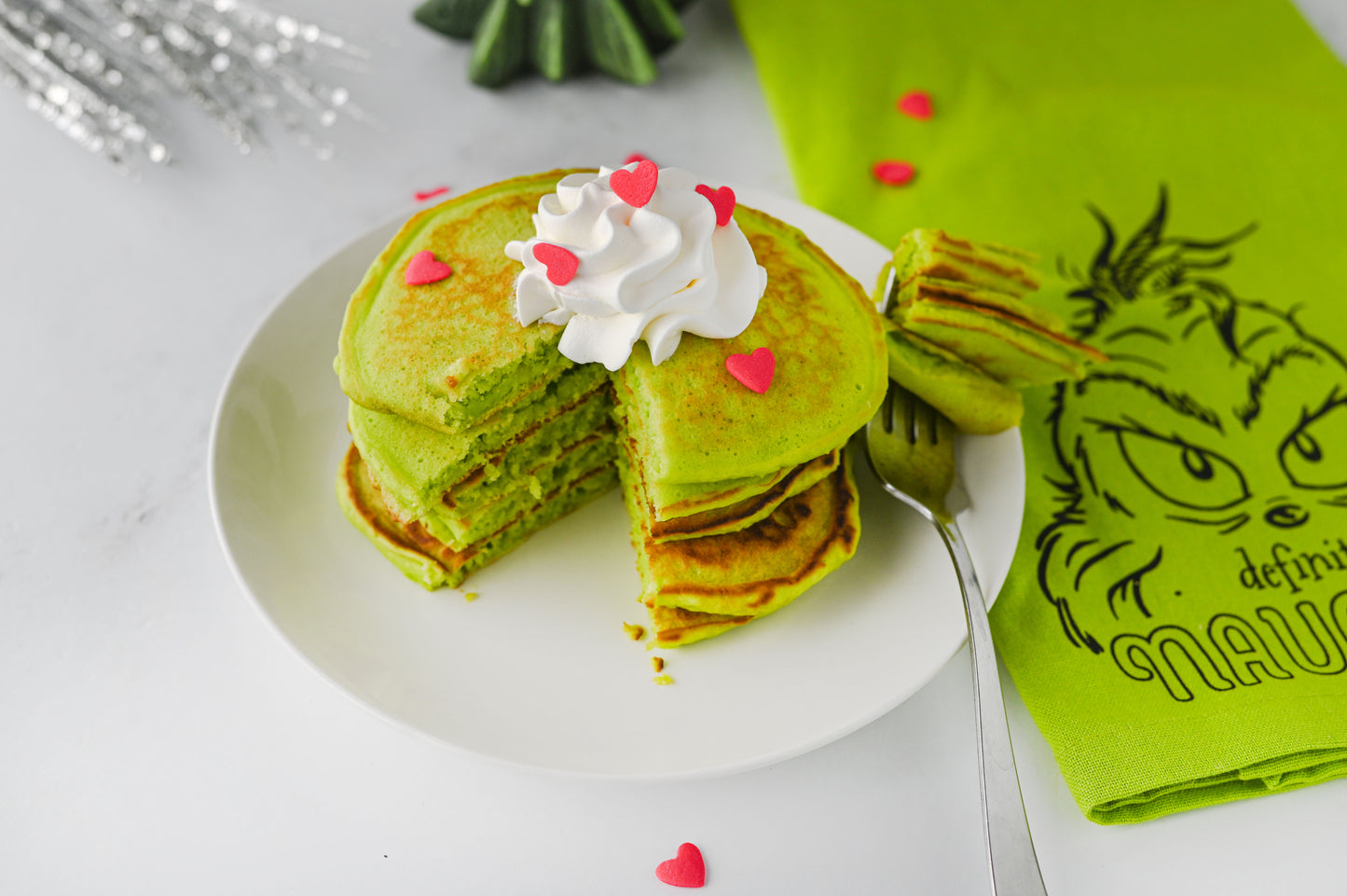 Grinch Pancakes Set #3
