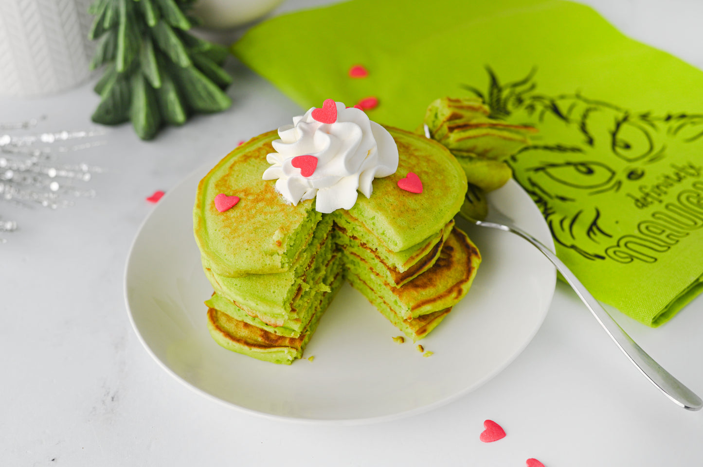 Grinch Pancakes Set #3