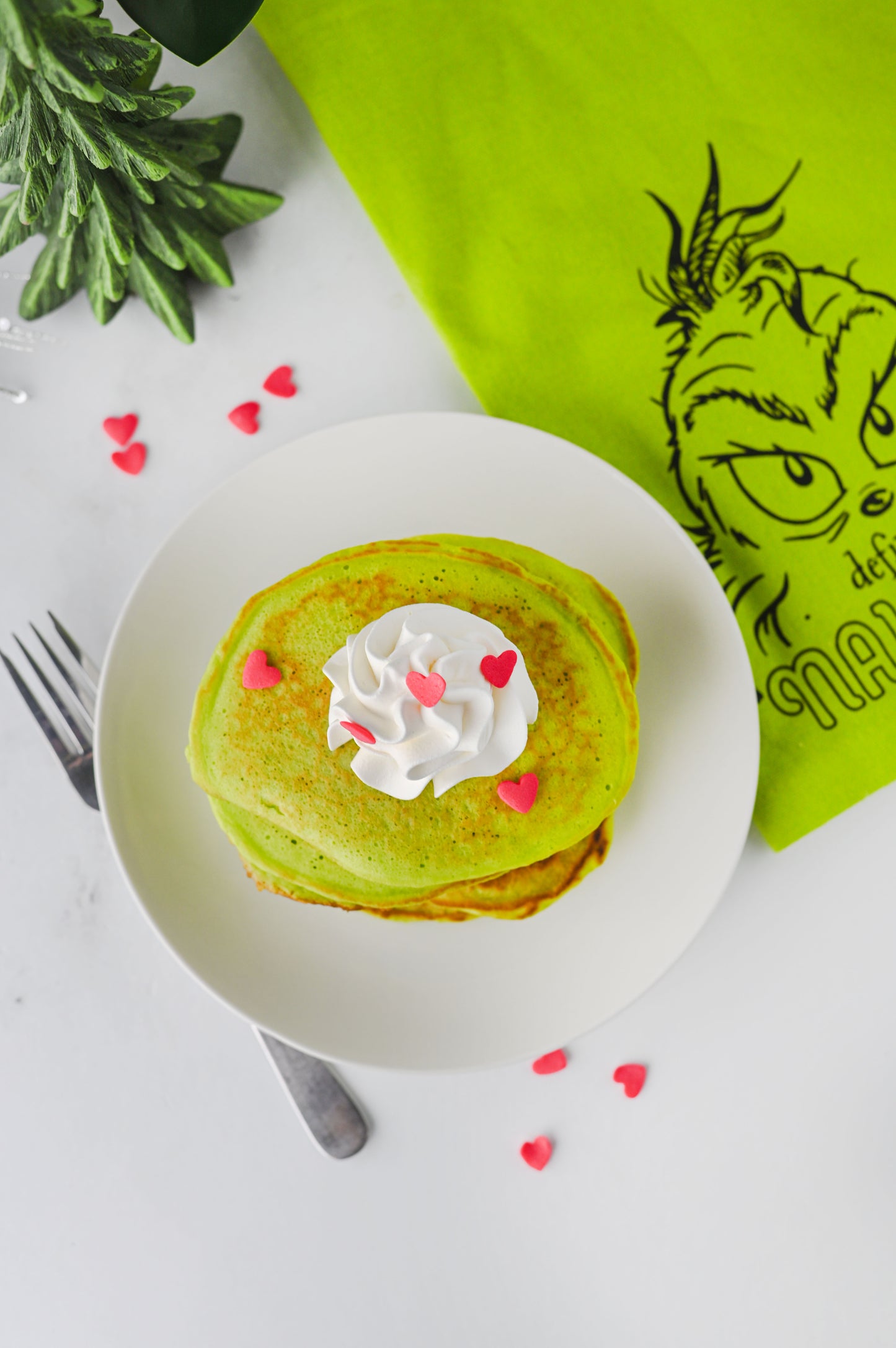Grinch Pancakes Set #3