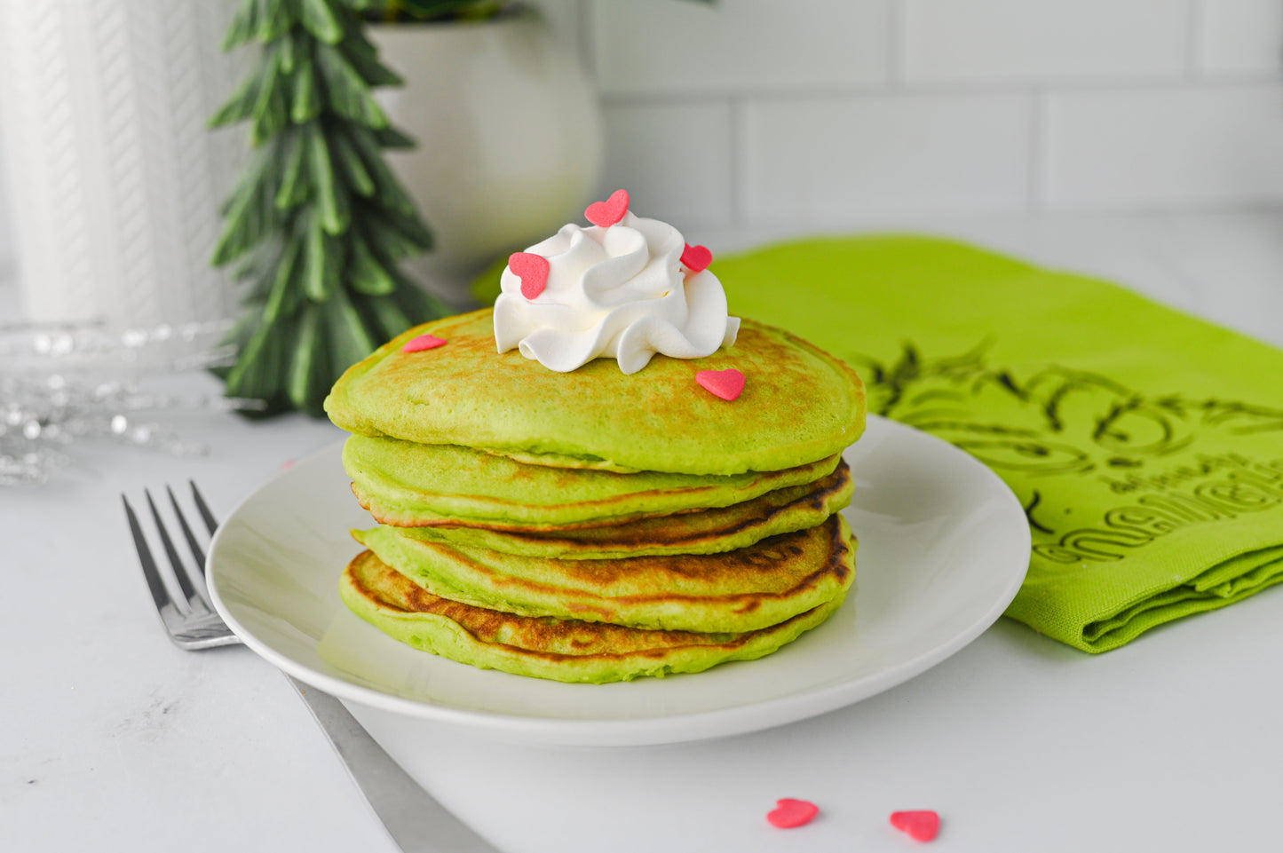Grinch Pancakes Set #3