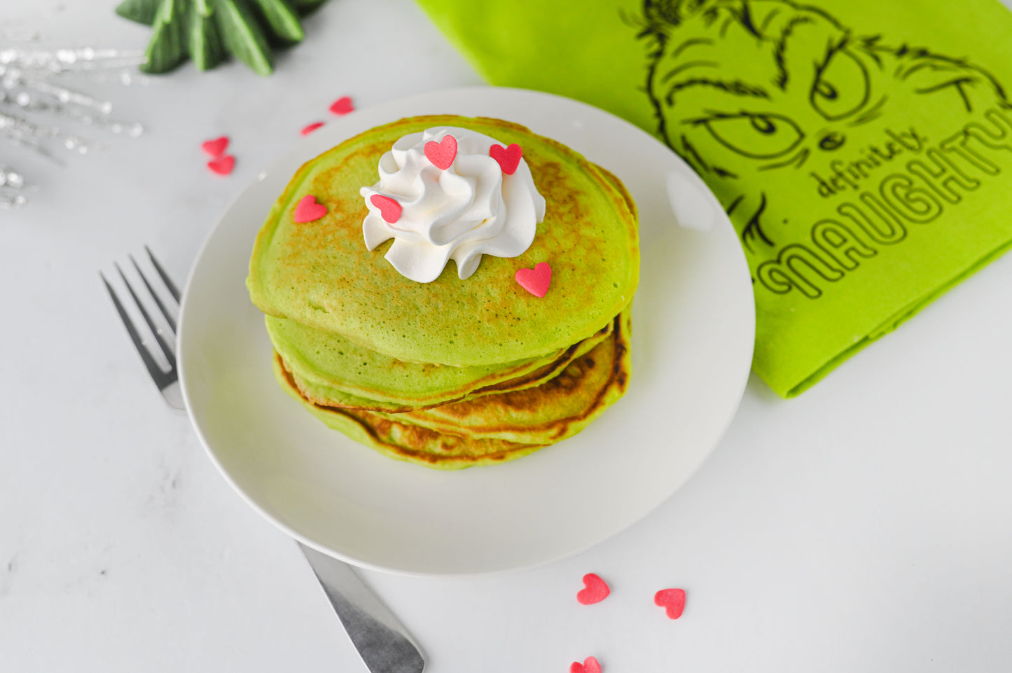 Grinch Pancakes Set #3