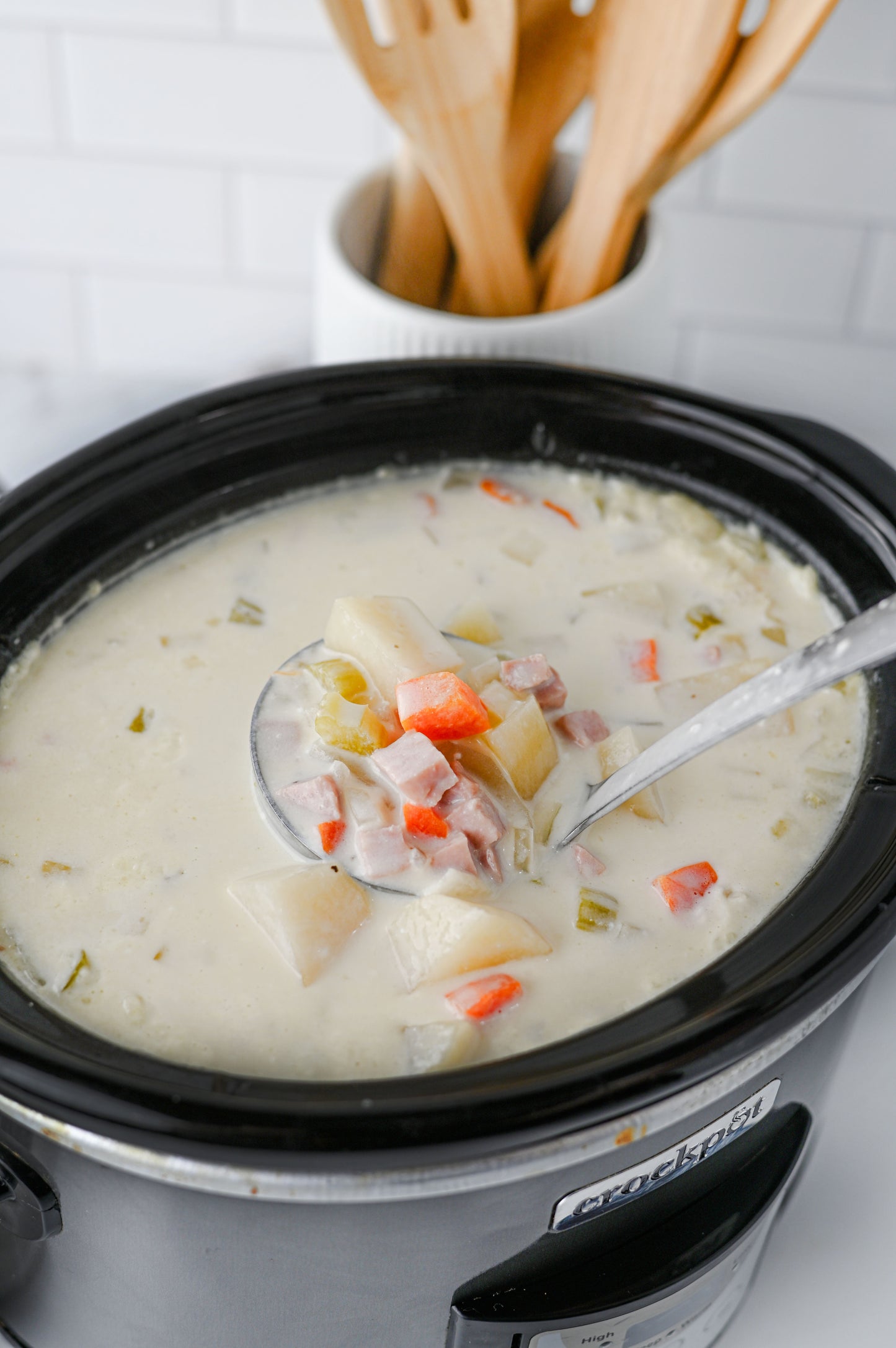 Slow Cooker Ham and Potato Soup Set #3